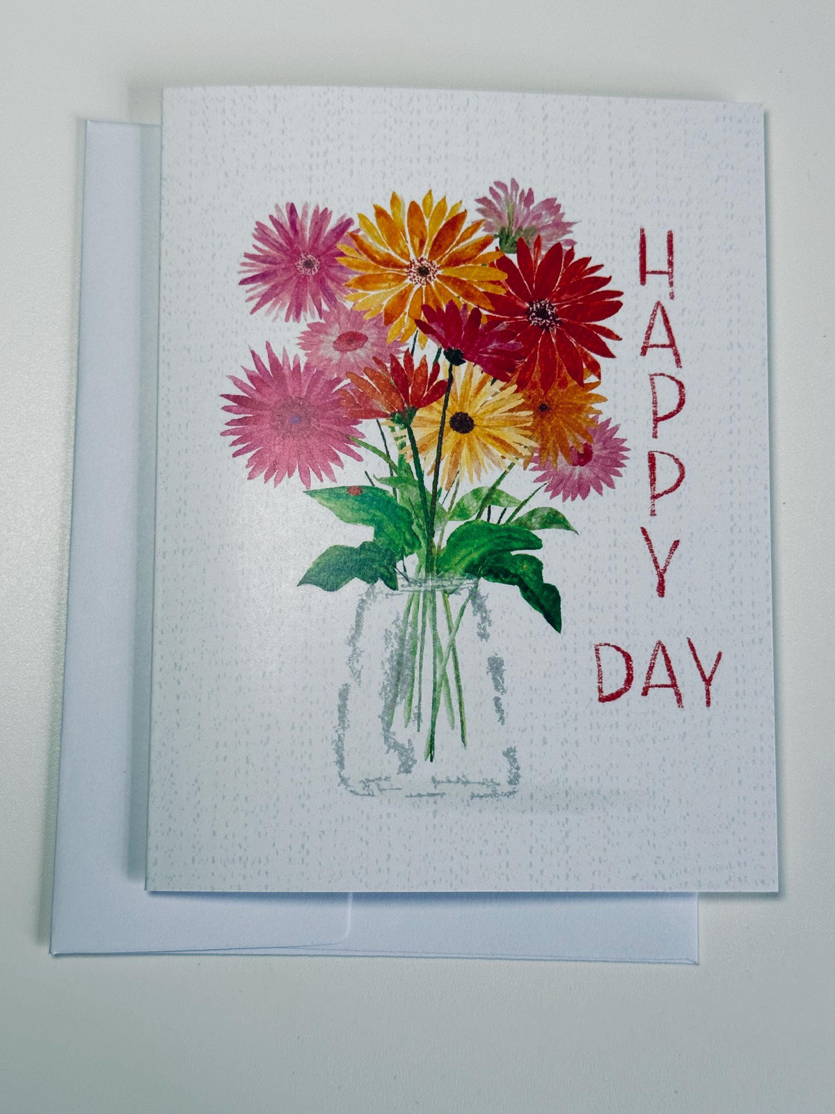 Watercolor Gerbera Daisy Card: Friendship, Inspiration, Happy Day