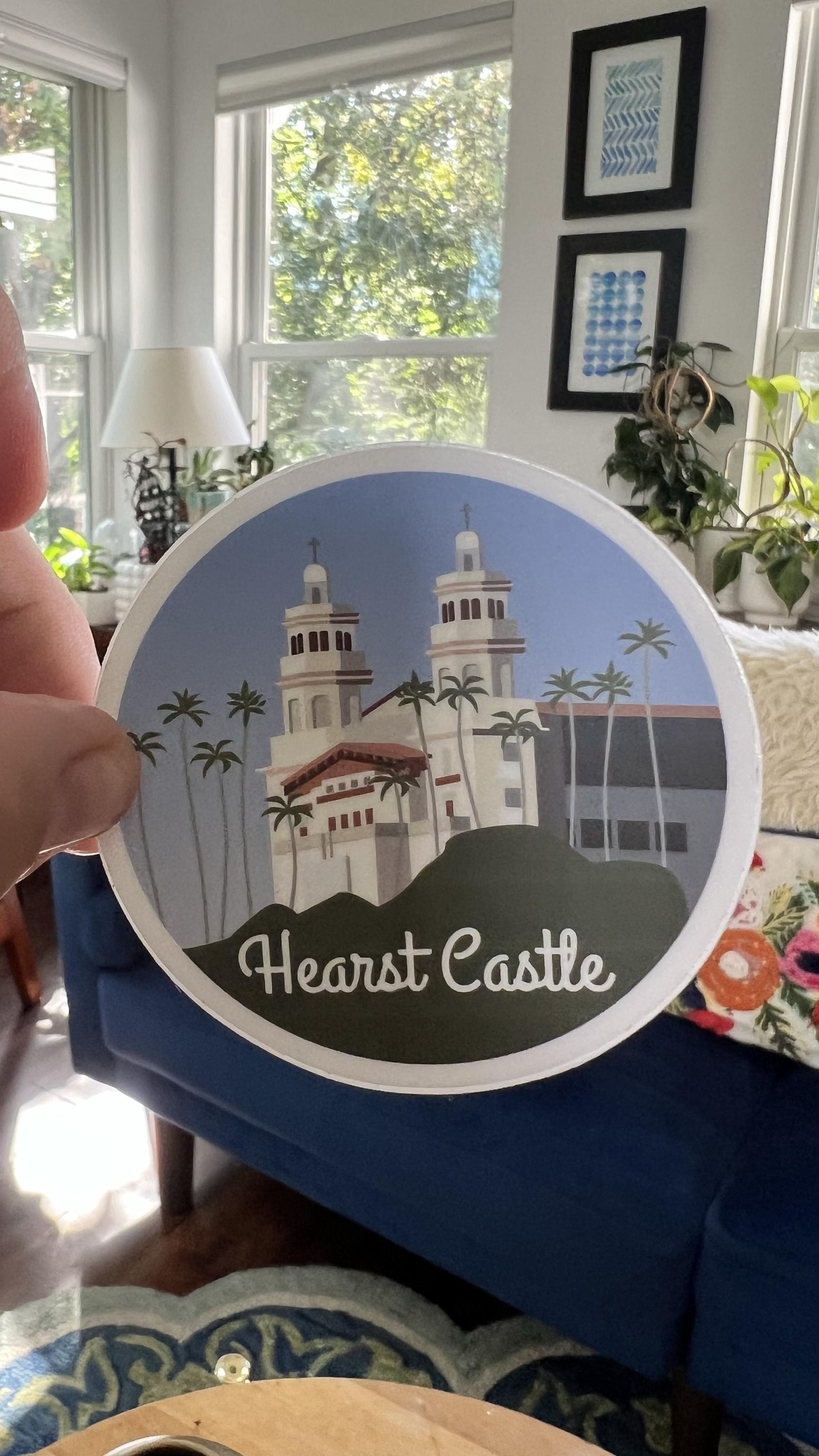 Hearst Castle Sticker | Vintage California Travel Decal (Waterproof)