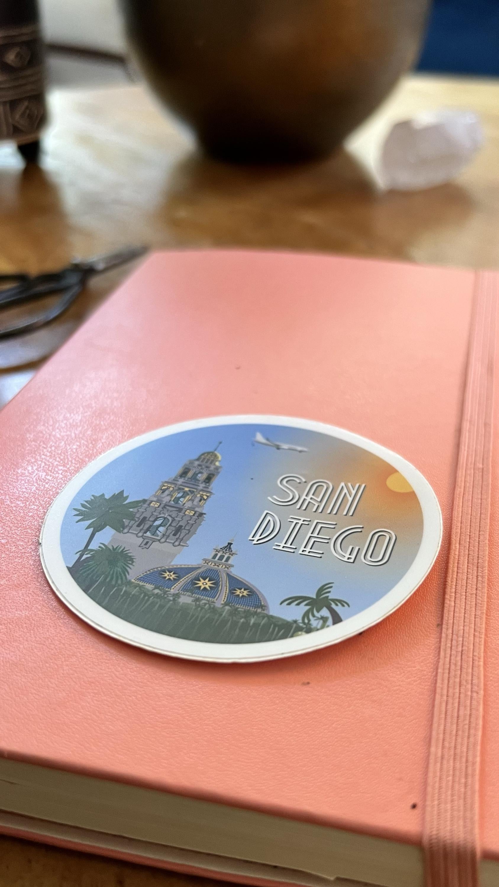 San Diego Balboa Park Dome Sticker | Vintage California Travel Decal (3" Vinyl)