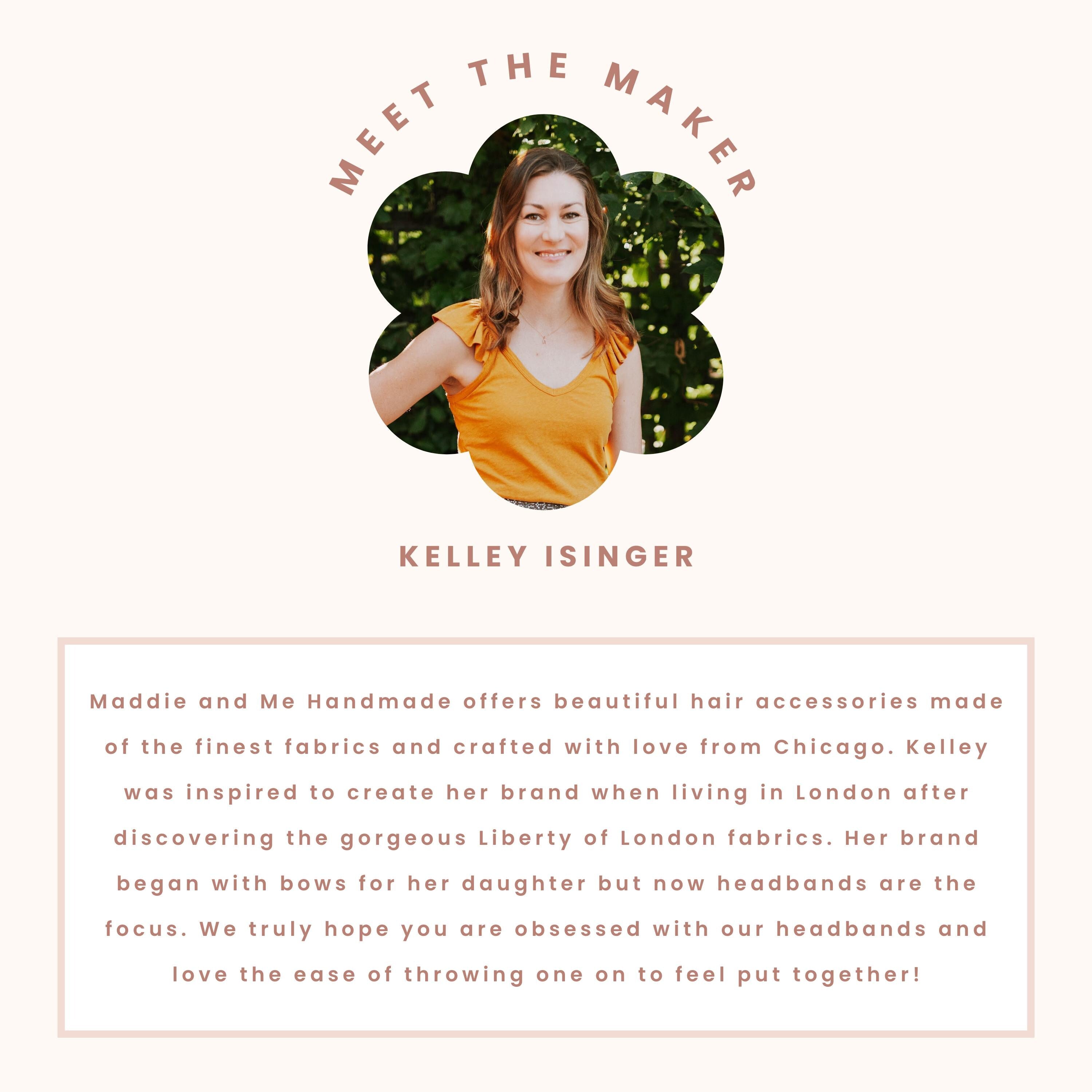 Liberty London Floral Knot Headband | Mustard Capel Fabric
