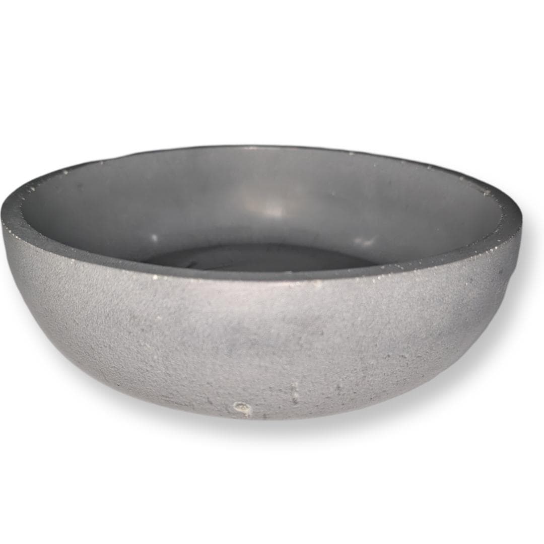 8 Inch Concrete Decorative Bowl | Modern Minimalist Centerpiece | Industrial Cement Fruit Bowl | Large Round Grey Stone Entryway Catchall