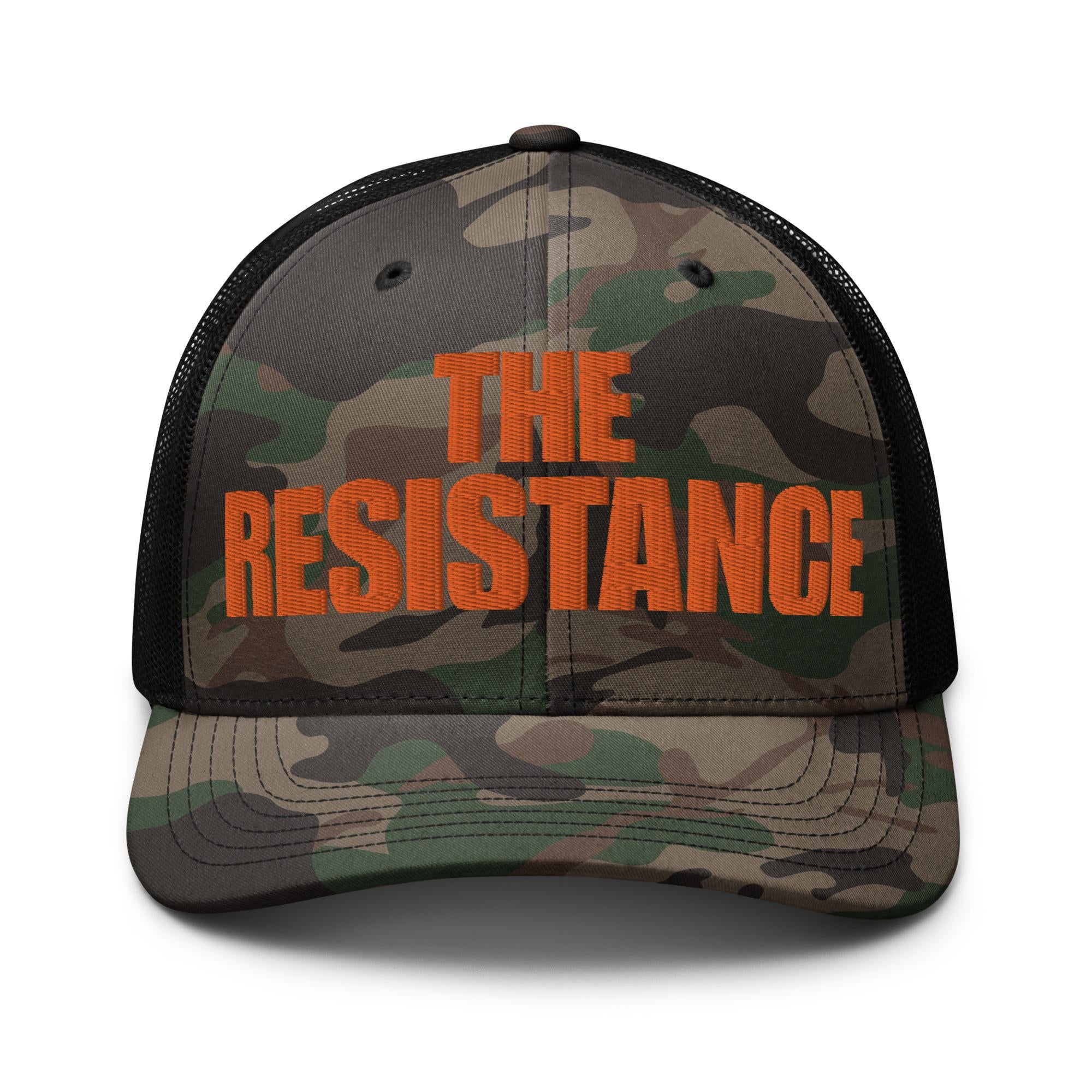 Camouflage trucker hat