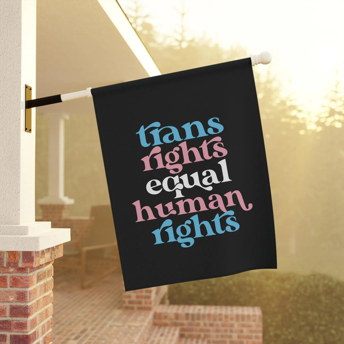 Trans Rights Equal Human Rights Flag, Trans Flag, LGBTQ Flag, Transgender Rights, Garden Flag, Trans House Banner