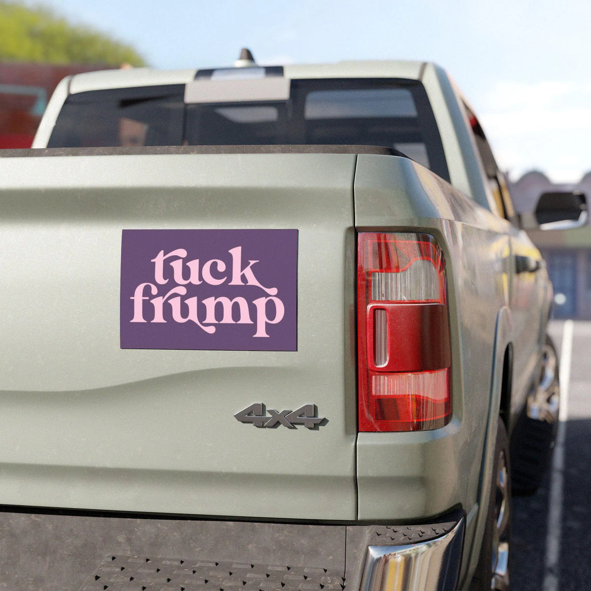Tuck Frump Purple Car Magnet, Anti-Trump Bumper Magnet, FDT, Liberal Feminist, Anti-MAGA Bumper Sticker, Pro-Choice Womens Rights