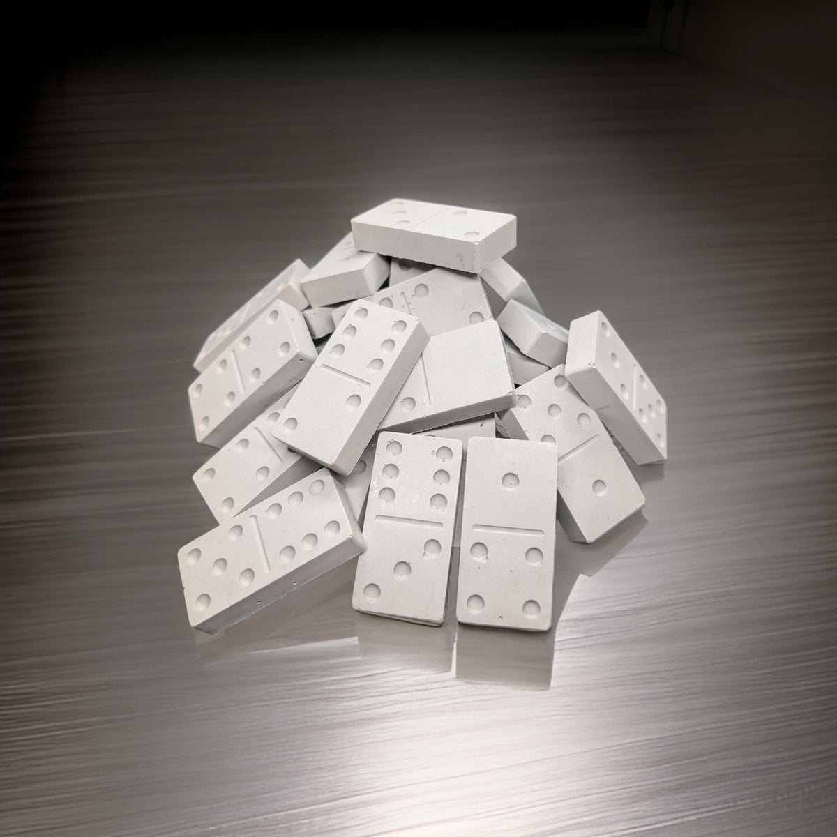 Minimalist Concrete Domino Set