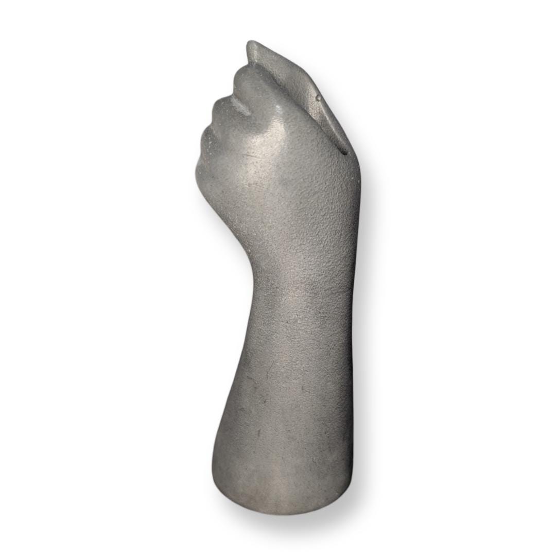 Concrete Fist Vase – Industrial Home Decor, Modern Minimalist Sculpture