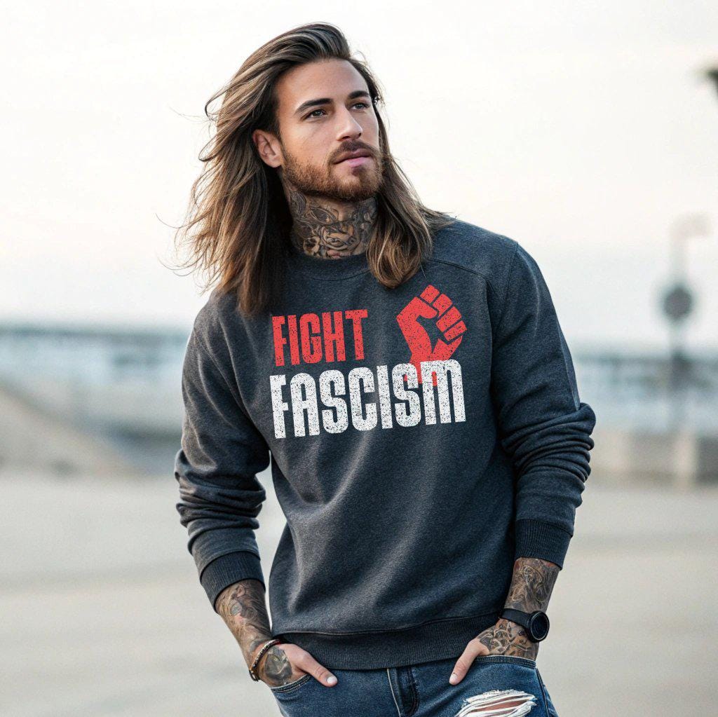 Fight Fascism T-Shirt, Anti Trump Tee, Anti Elon Musk Shirt, Anti Putin Apparel, Pro Democracy Top, Resist Graphic Tee, Liberal Progressive