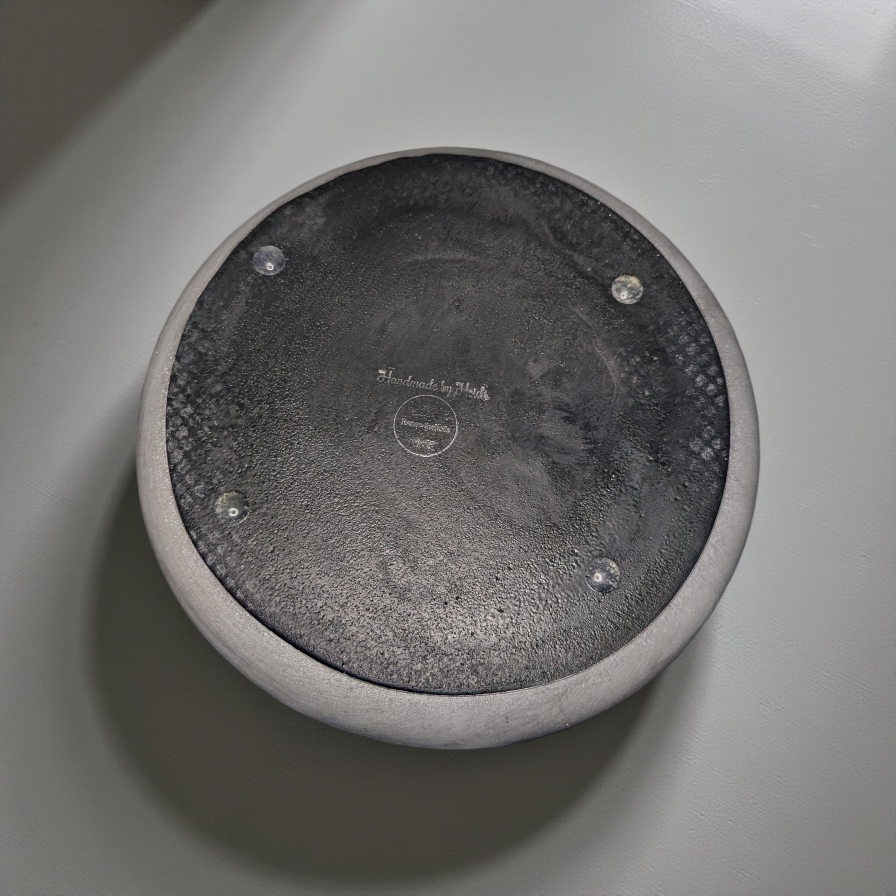Modern Concrete Catchall Tray – Minimalist Round 7.8 Inch Decorative Dish