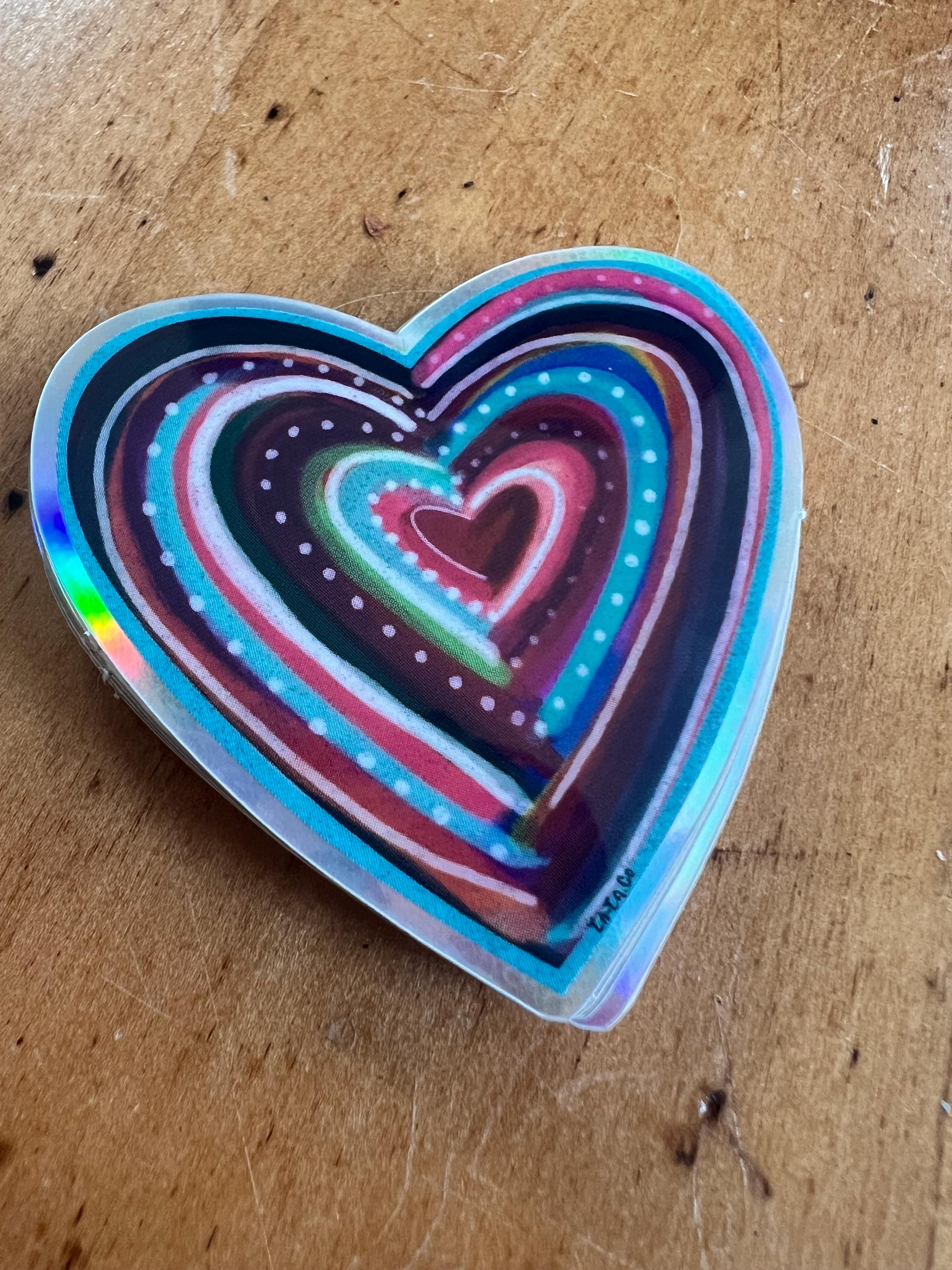 Heart Vinyl Sticker | Waterproof Die Cut Original Art Illustration (Laptop, Planner)