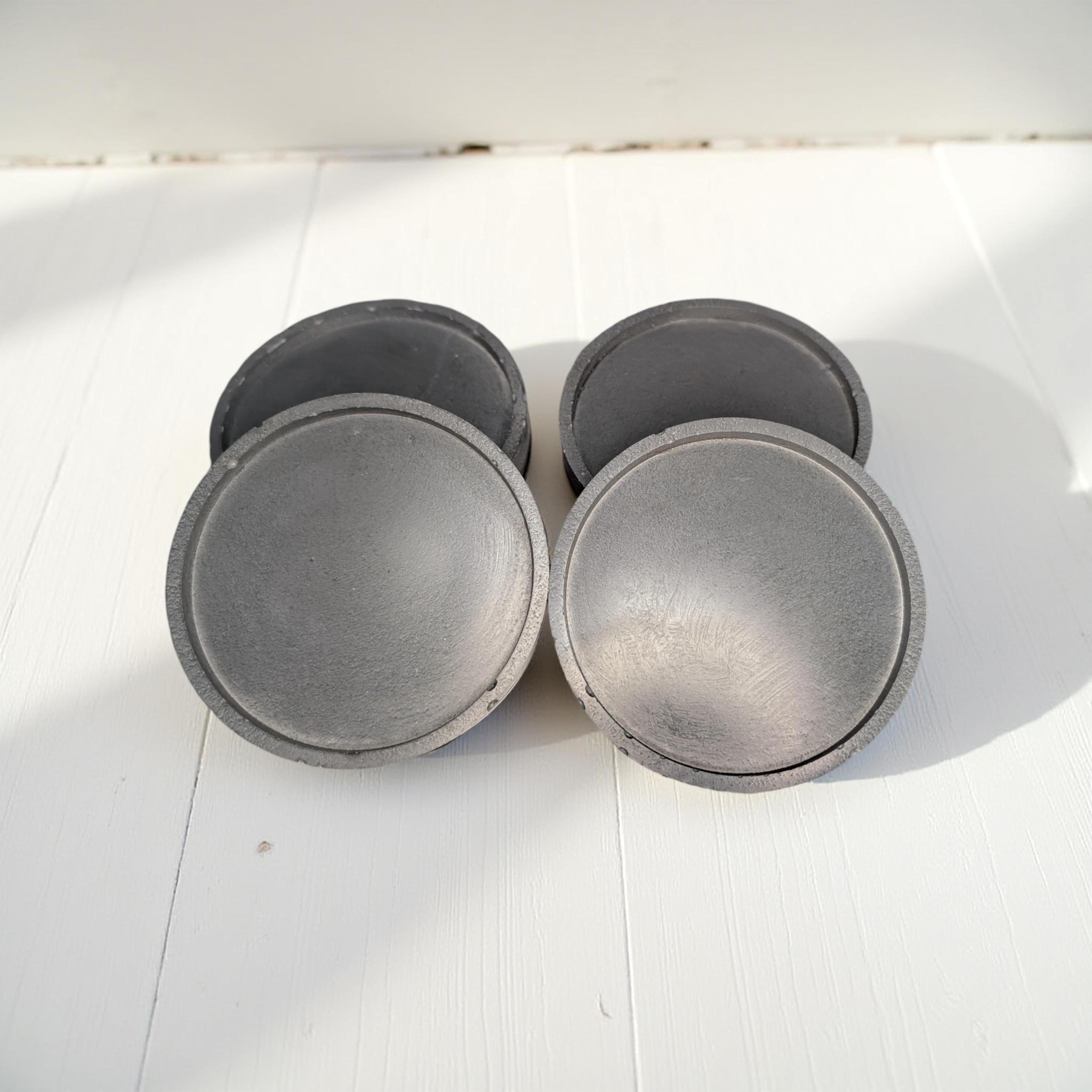 Modern Industrial Concrete Coaster Set (Set of 4)