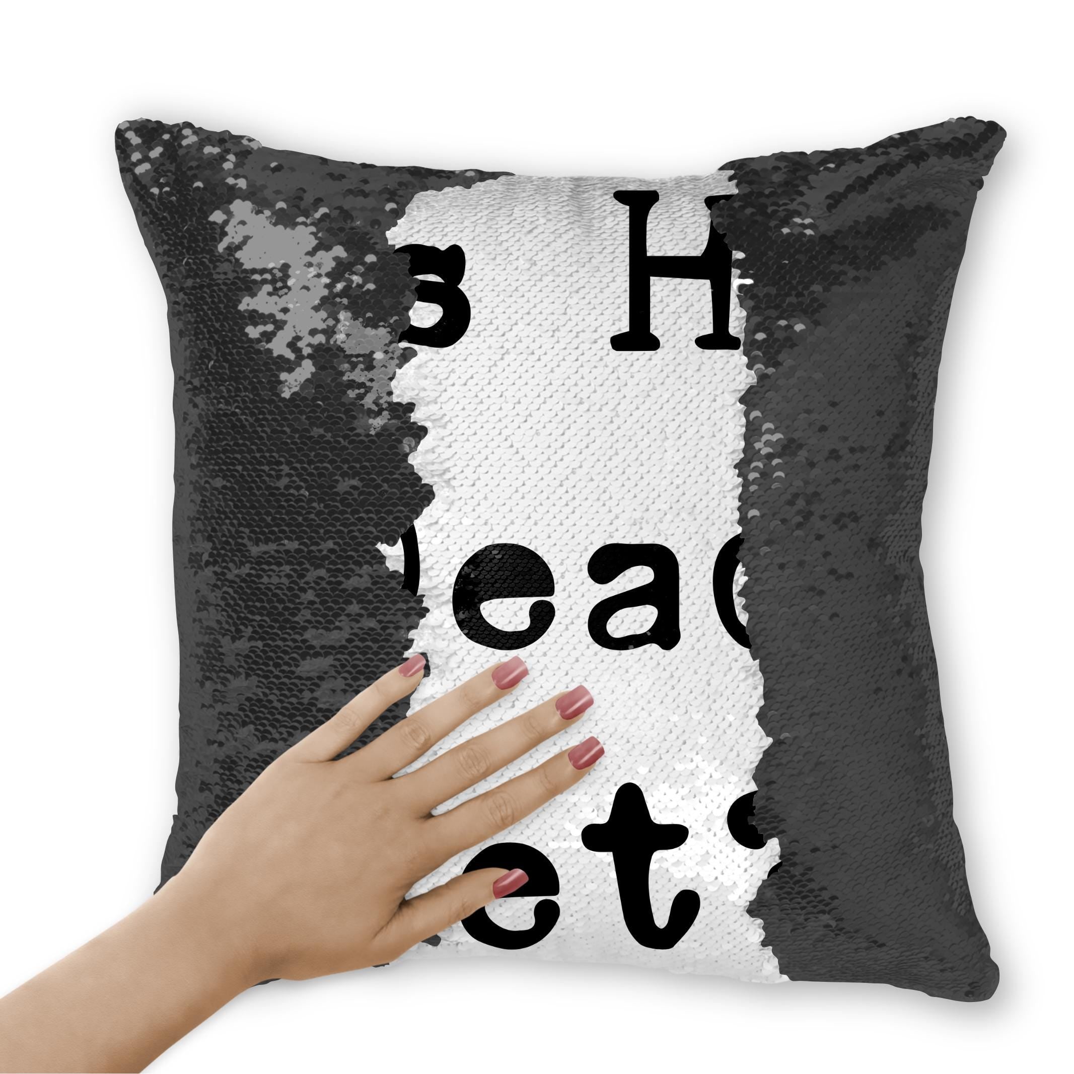 Funny Anti Trump Sequin Reversible Pillow Case, Is He Dead Yet Pillow Cover, Funny Mother&