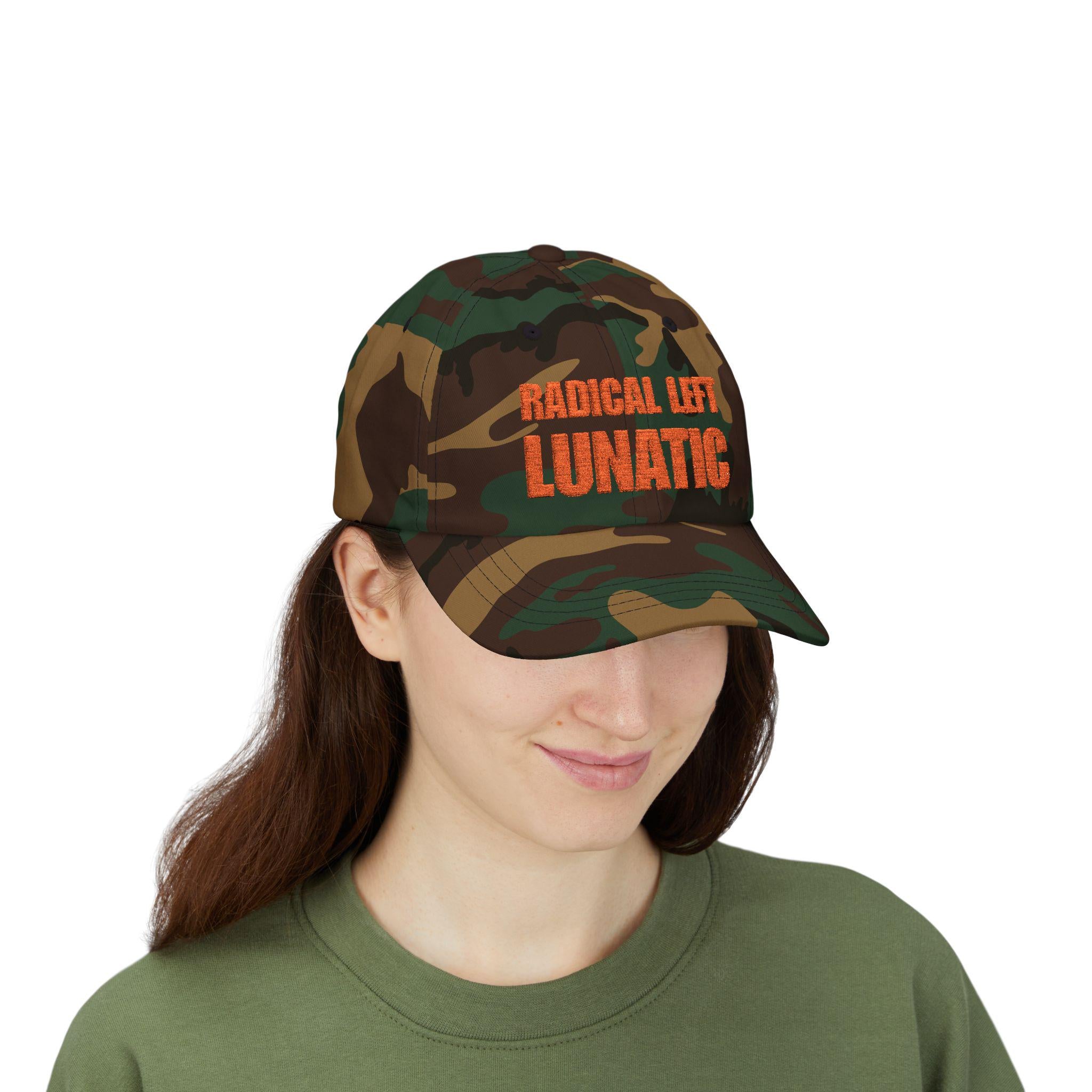 Leftist Democrat Embroidered Dad Cap, Radical Left Lunatic, Anti Trump, Anti Musk, Political Activist Hat, Protester Gift, Liberal Headwear