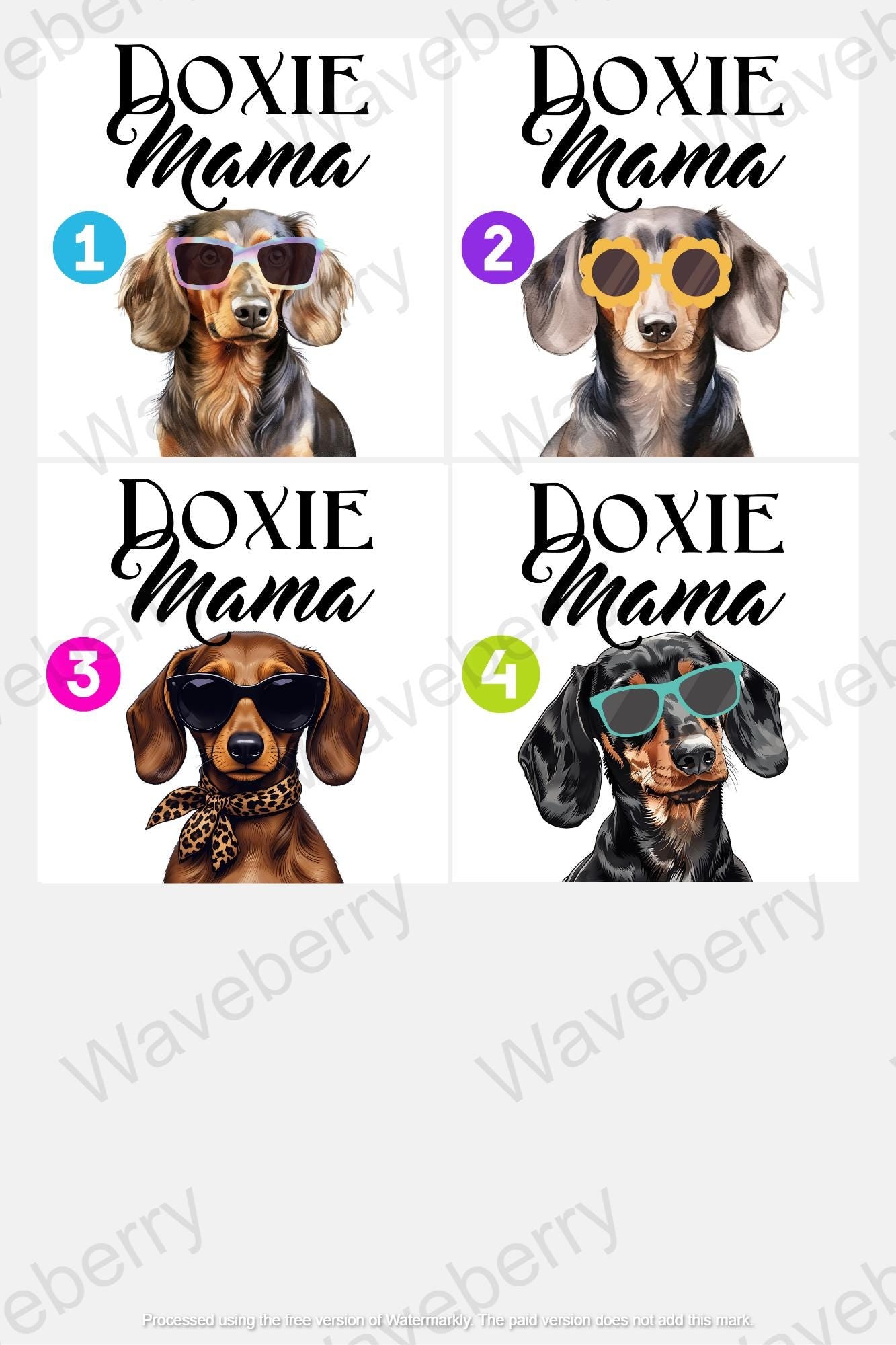 Dachshund Mom Sticker | Doxie Dog | Wiener Dog Sticker
