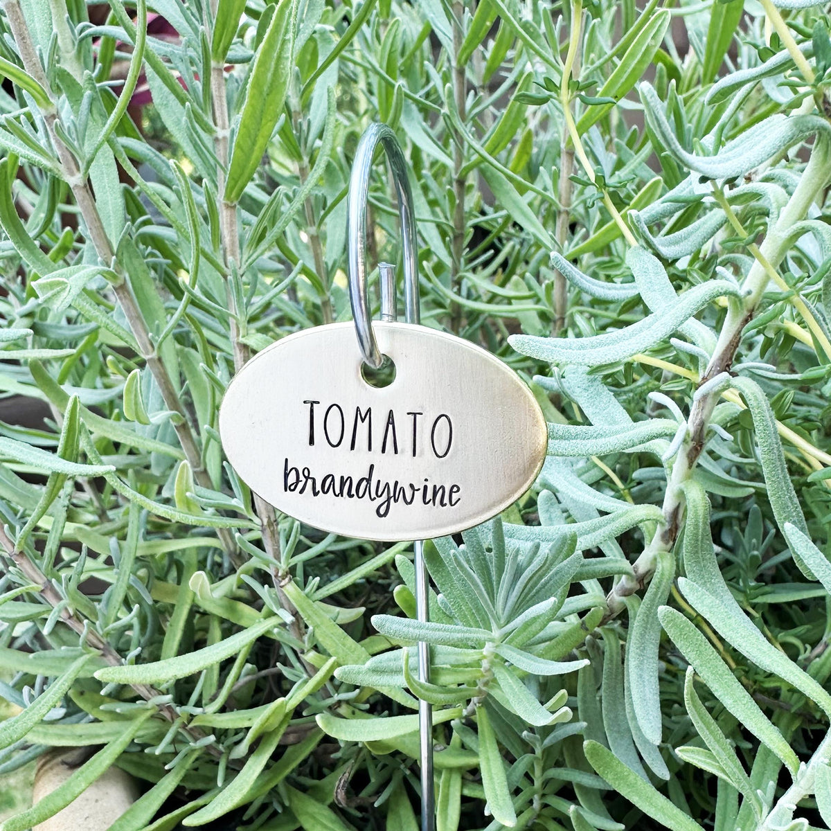 Hand Stamped Plant Label: Custom Herb & Veggie Garden Marker