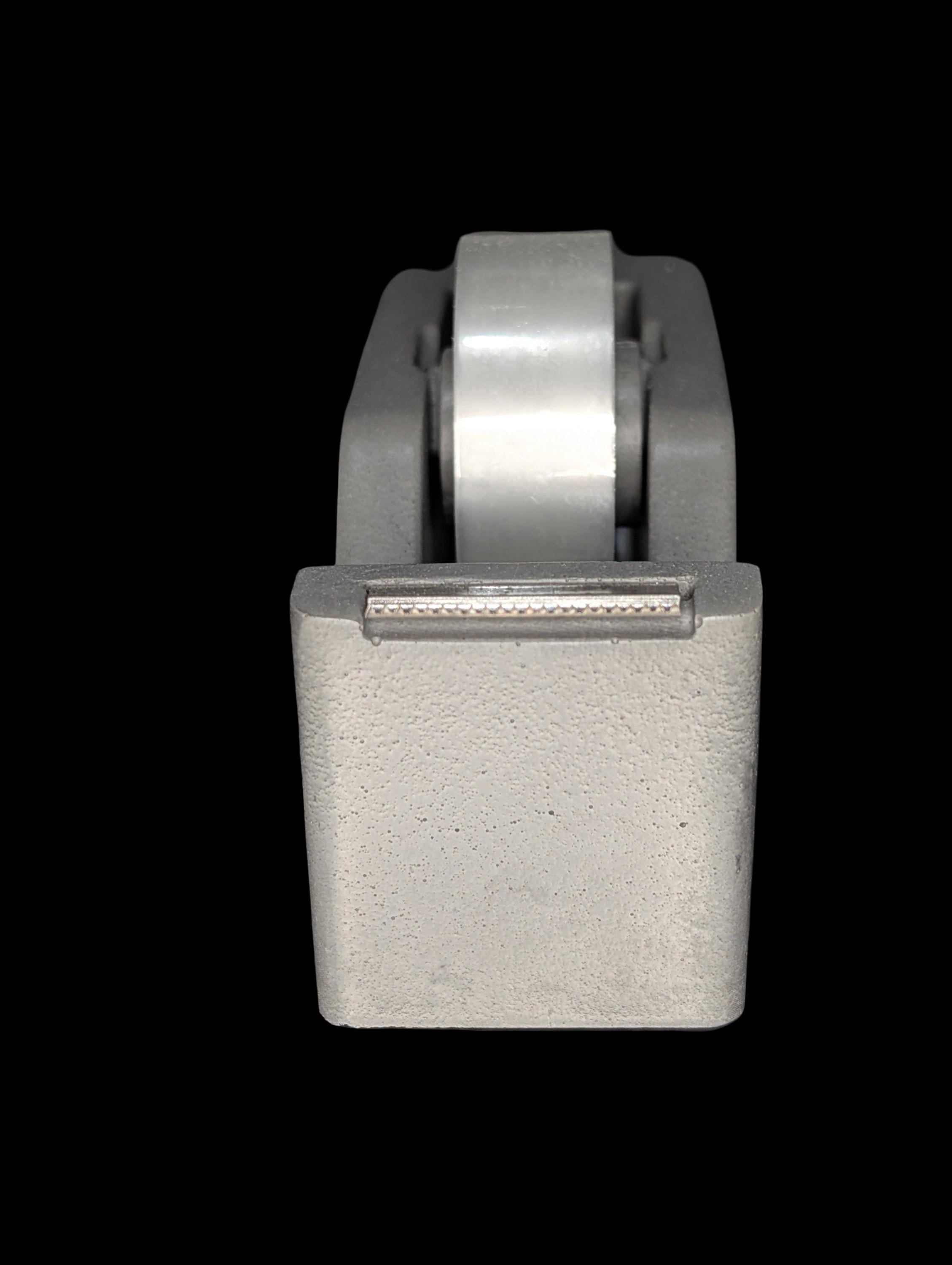 Minimalist Concrete Tape Dispenser: Modern Cement Desk Accessory, Natural or Gray