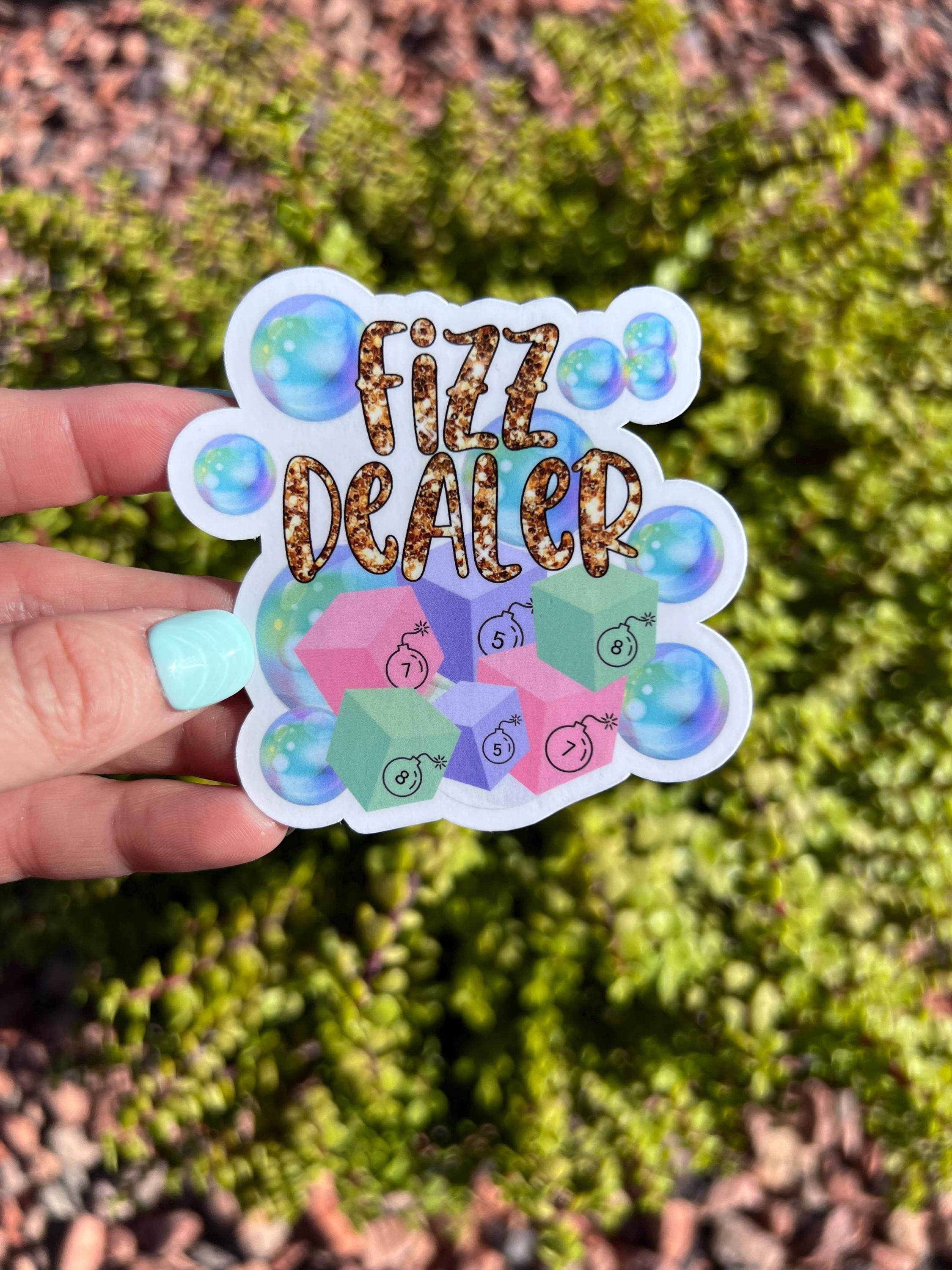 Fizz Dealer Vinyl Sticker: Bomb Party Rep, Water-Resistant Decal
