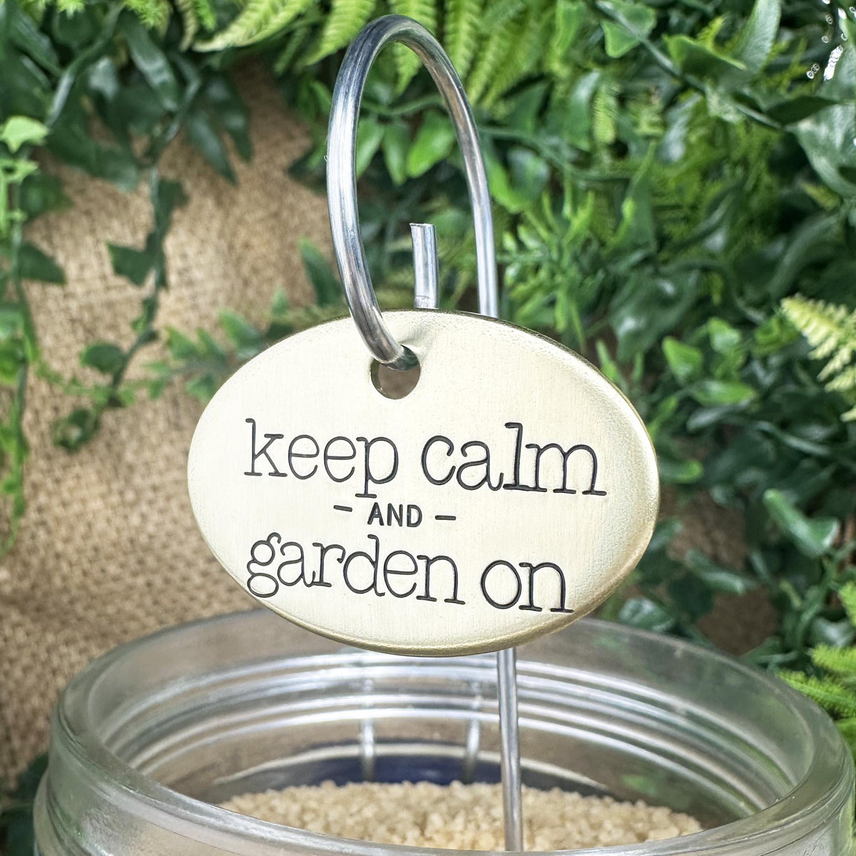 Hand Stamped Plant Label: Herb & Vegetable Garden Marker