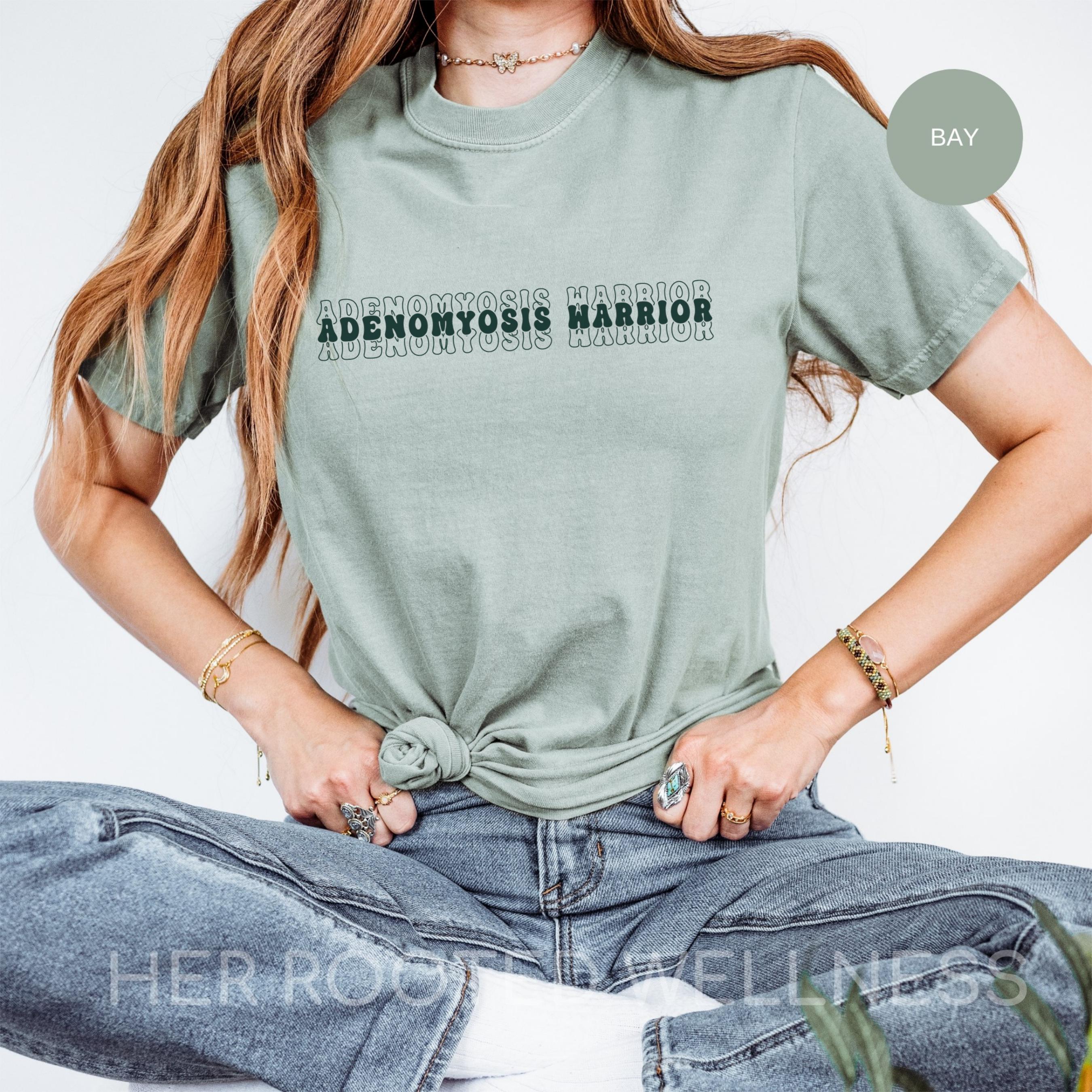 Adenomyosis Warrior Shirt | Comfort Colors Adeno Awareness Month Tee | Purple Adeno Empowerment Tshirt | Support Gift Idea