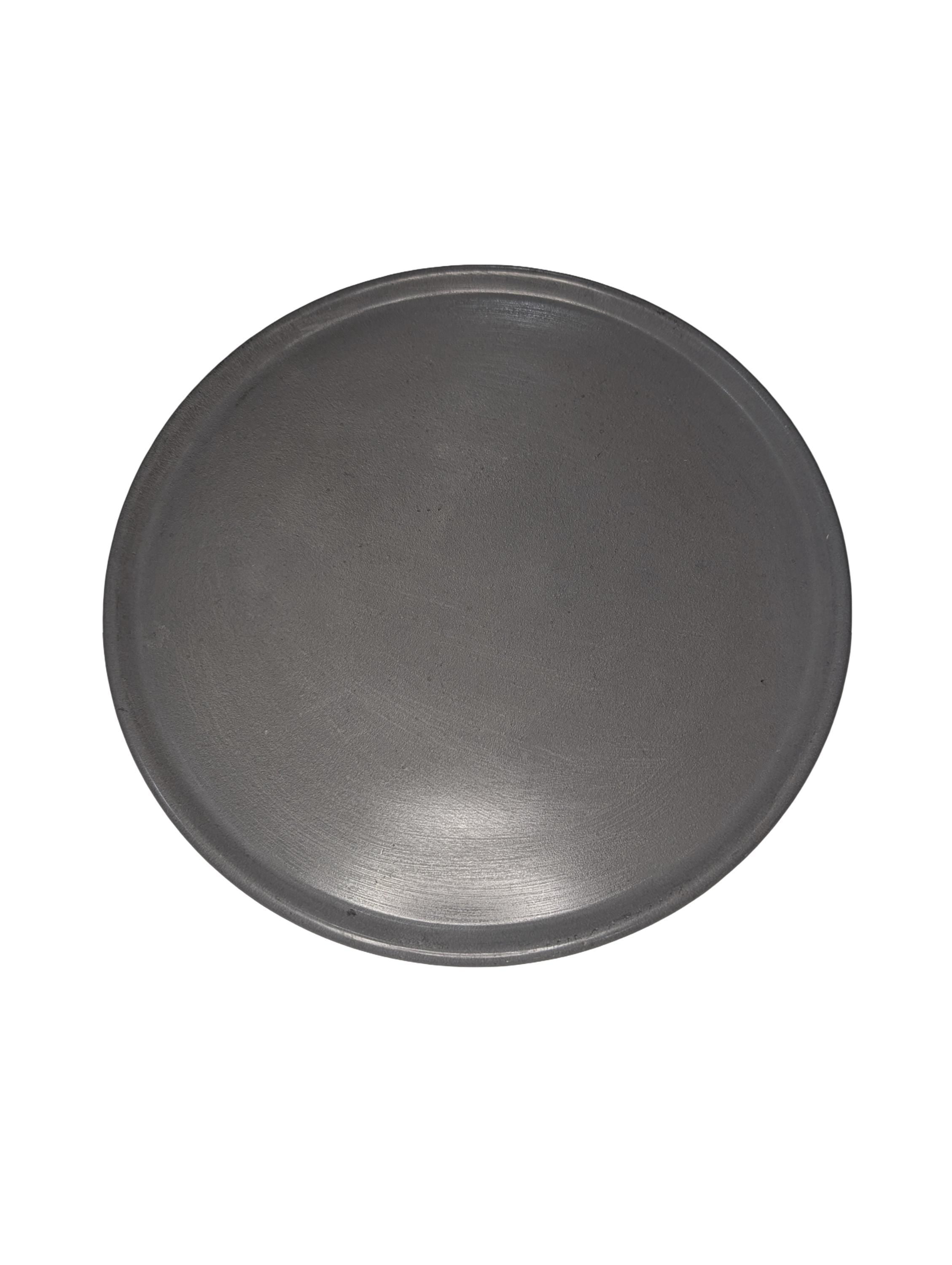Large Grey Concrete Tray – 10.8 Inch Round Decorative Display Plate – Minimalist Concrete Serving Tray – Modern Home Décor Catchall