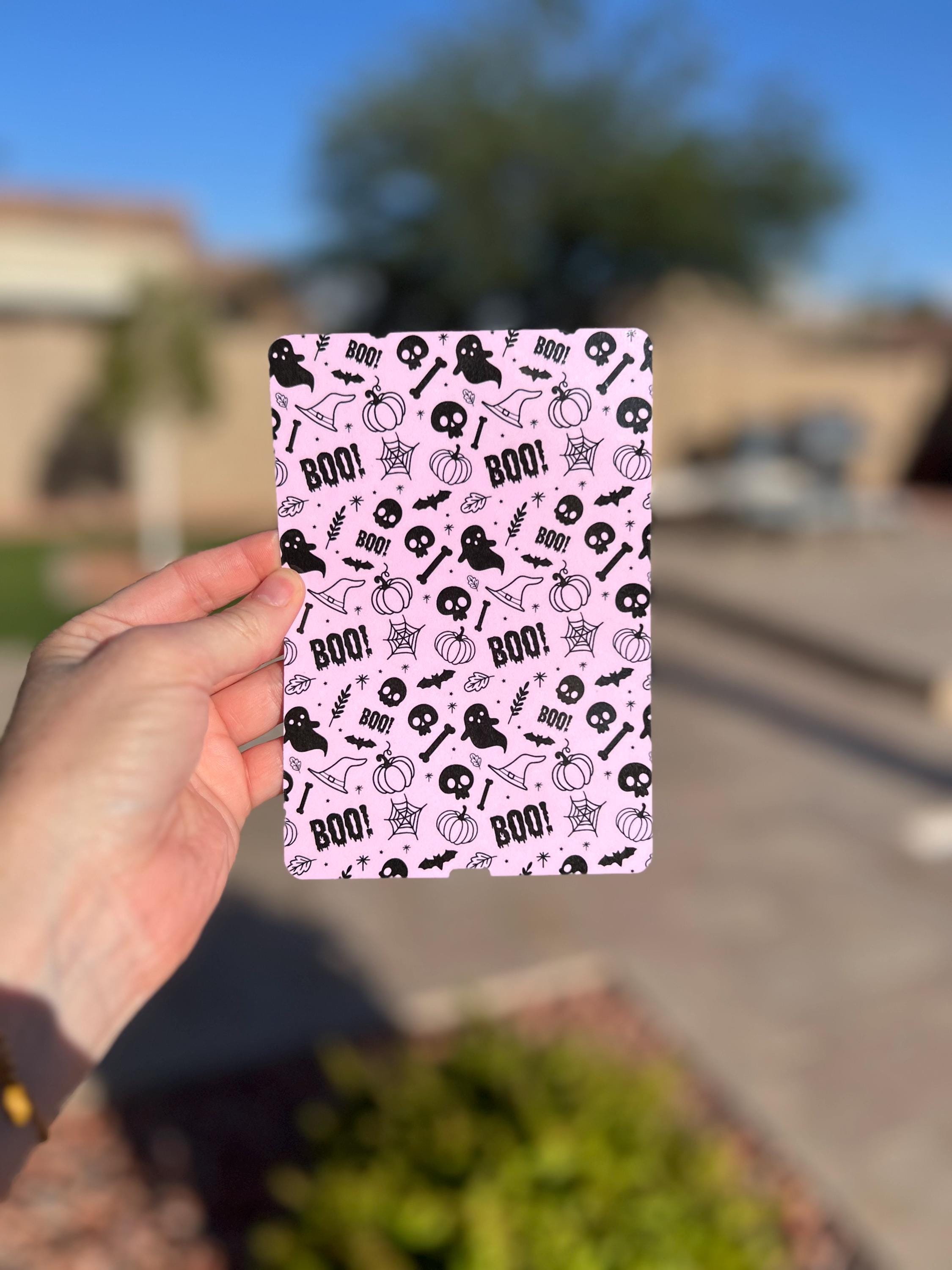 Pink Halloween Kindle Insert: Spooky-Cute E-Reader Cover