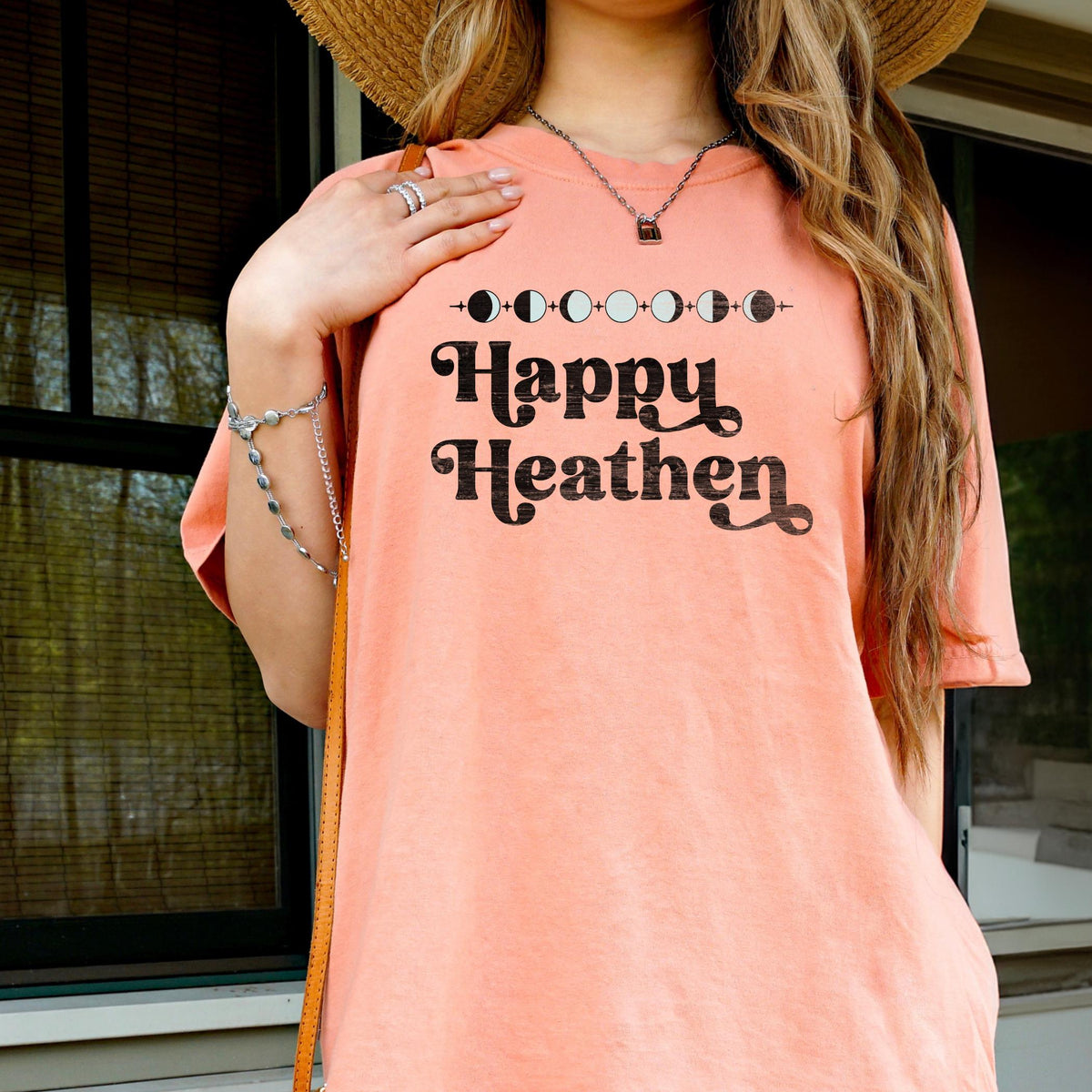 Happy Heathen Tshirt, Pagan Graphic Tee, Yule Shirt