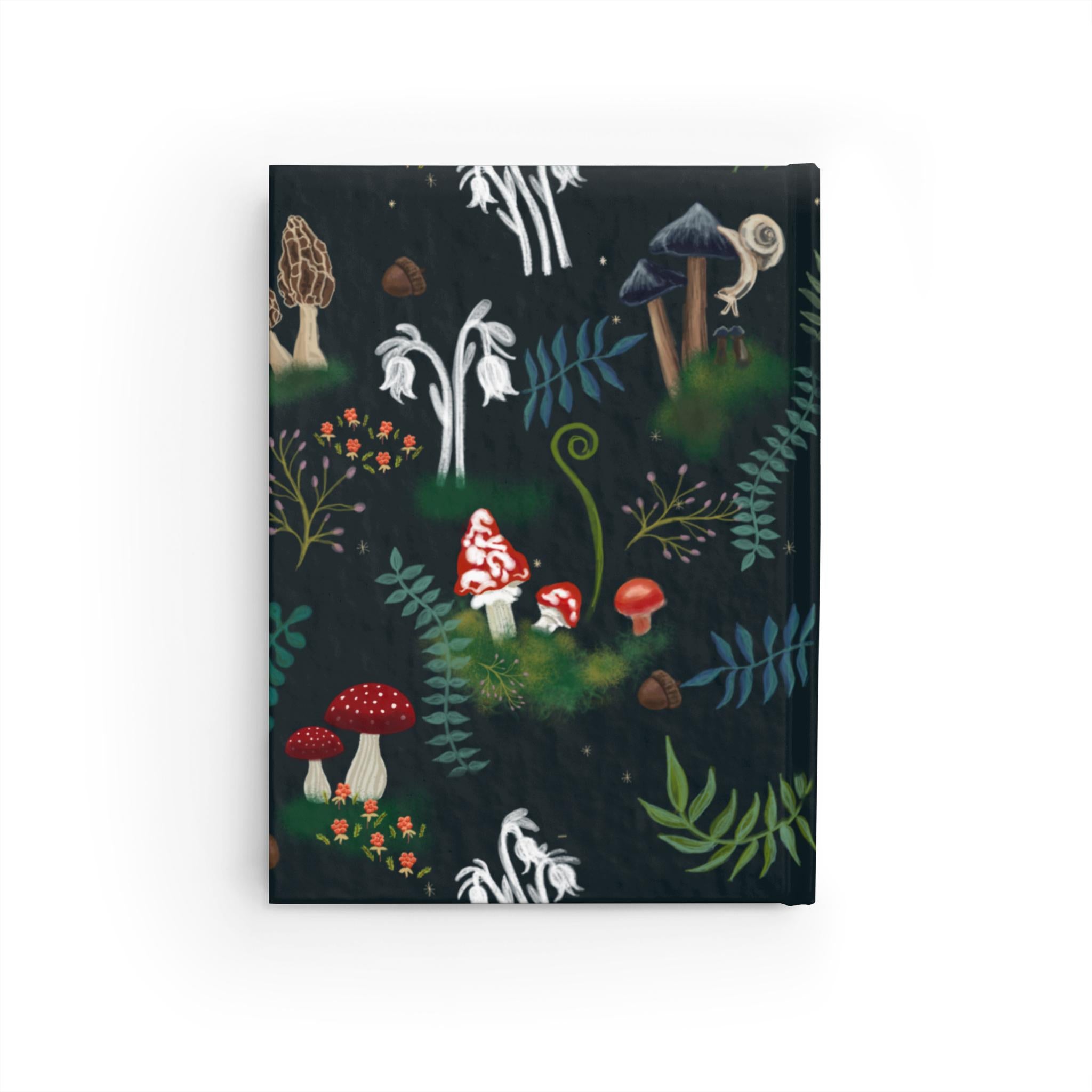 Whimsical Mushroom Forest Journal, Nature Diary, Artist Sketchbook