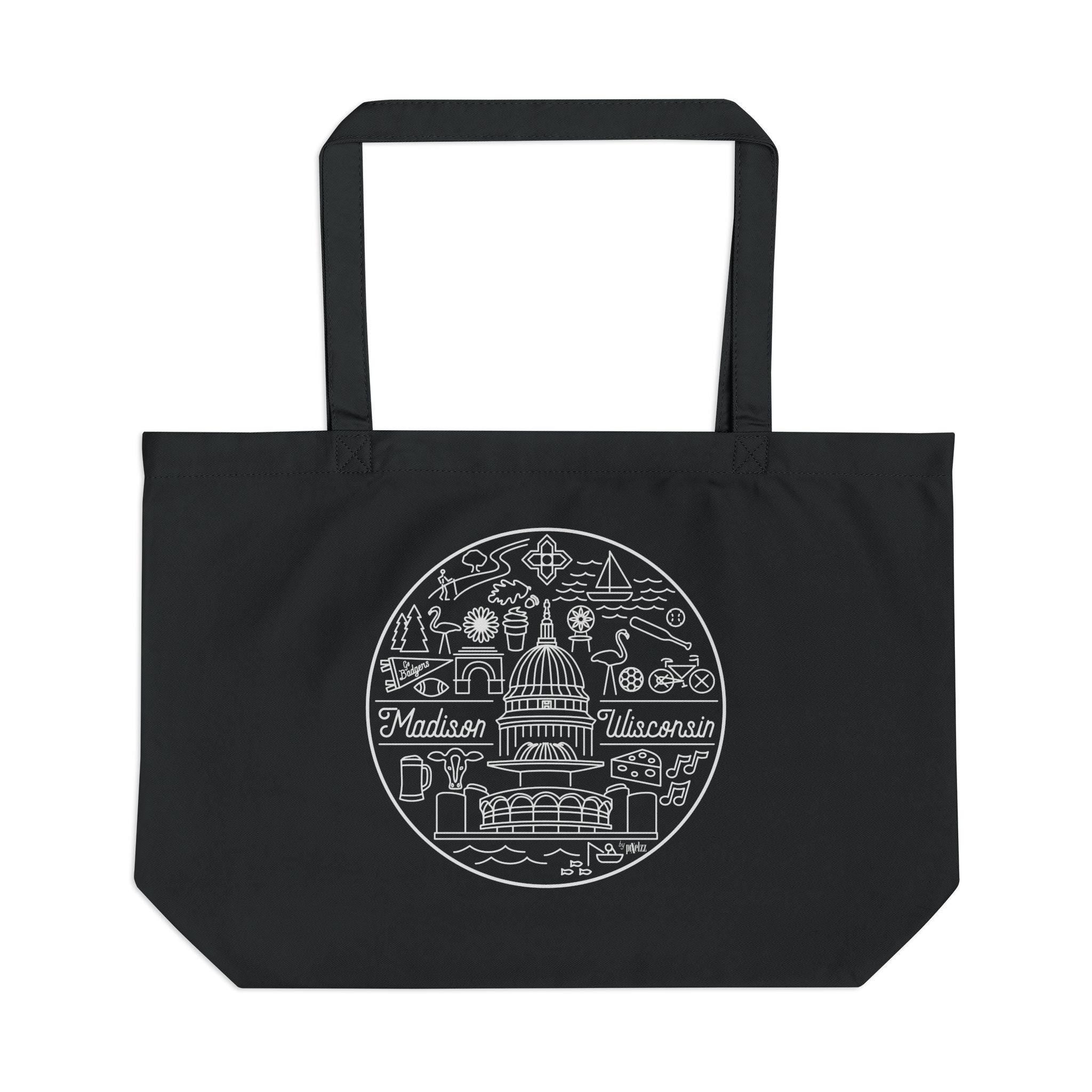 Madison Wisconsin Eco Tote: Organic Cotton Canvas Market Bag