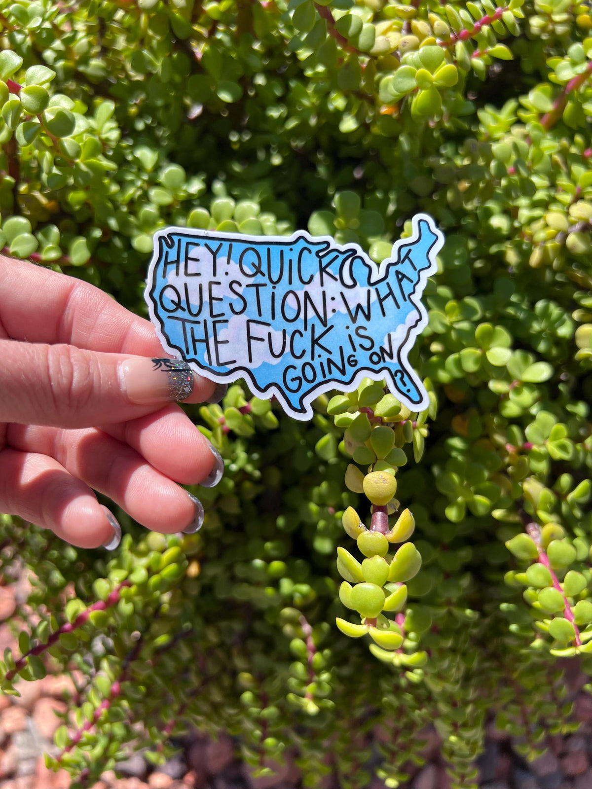 WTF is Going on America Sticker - Anti Trump Social Justice Design