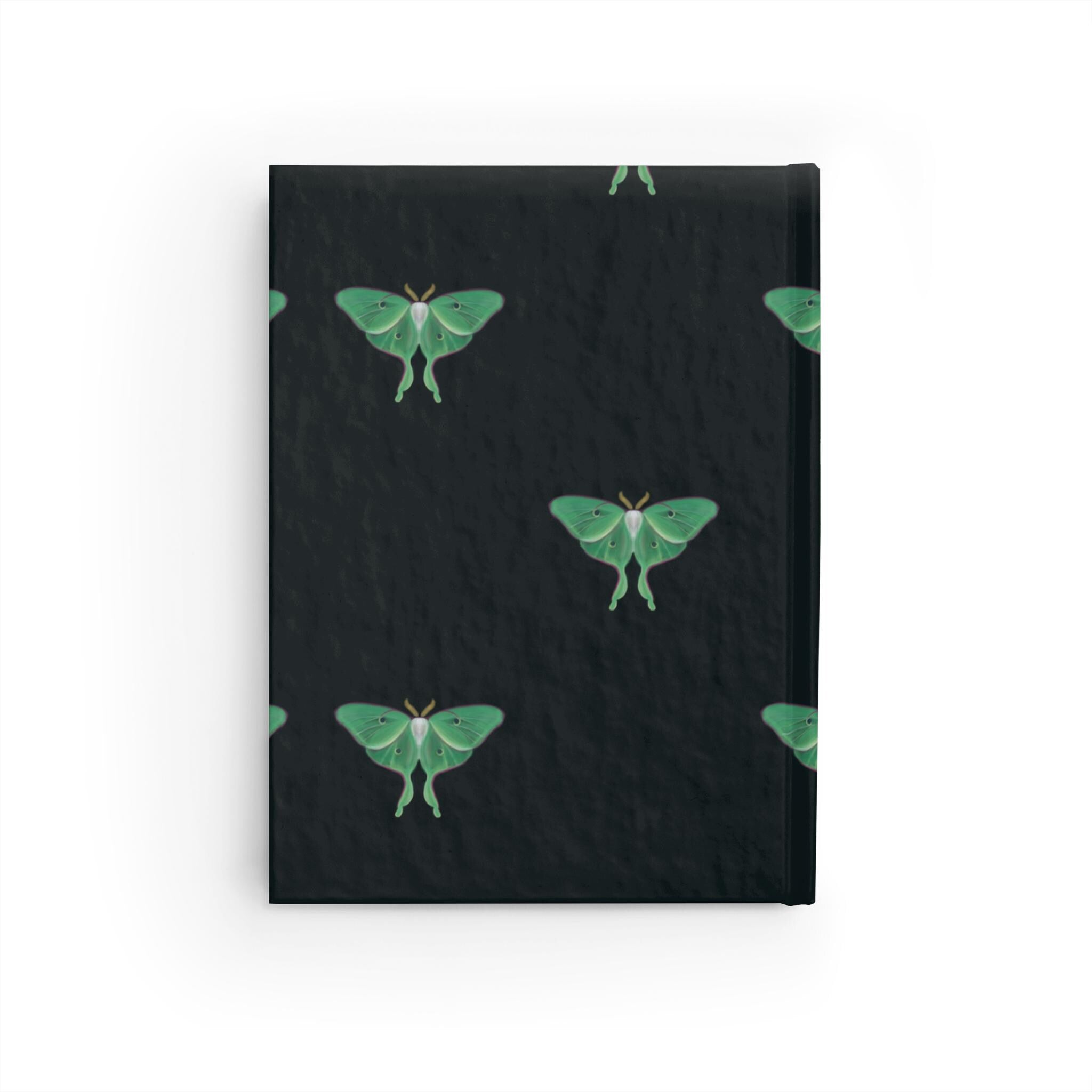 Luna Moth Journal, Matte Laminated Cover, Eco-Friendly Notebook