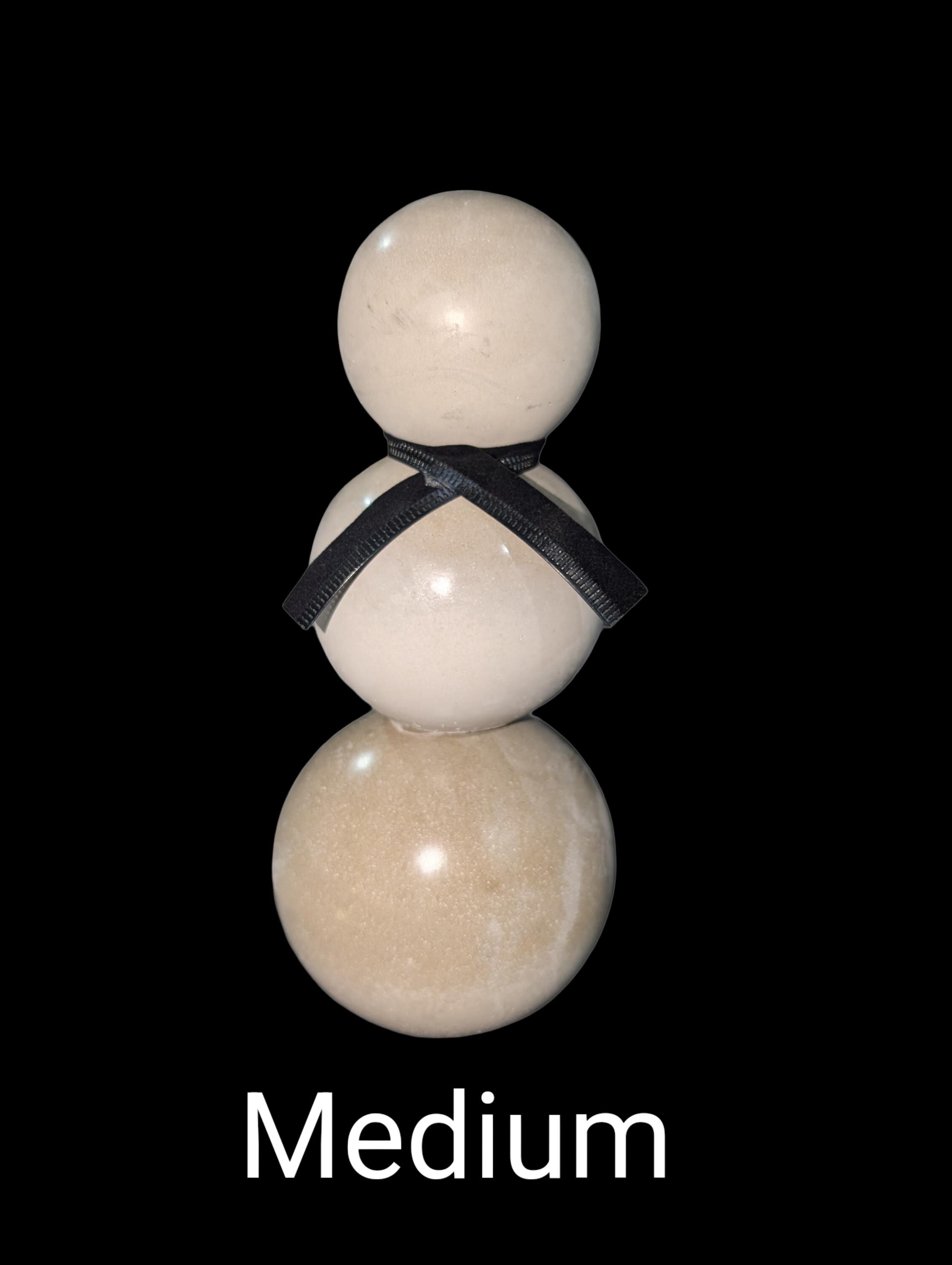 Handmade Concrete Snowman Set – Modern Minimalist Winter Décor
