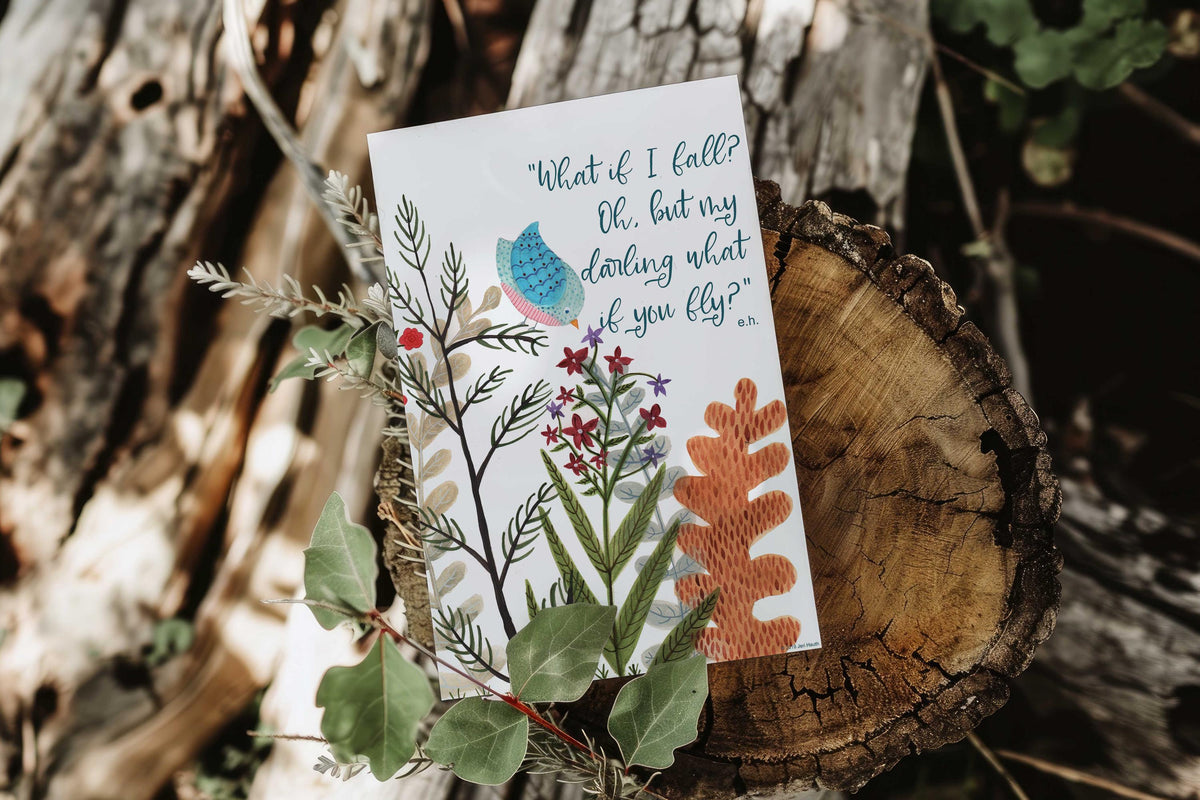 What if I Fly - Pack of 10 Greeting Cards (US & CA) Plus Envelopes
