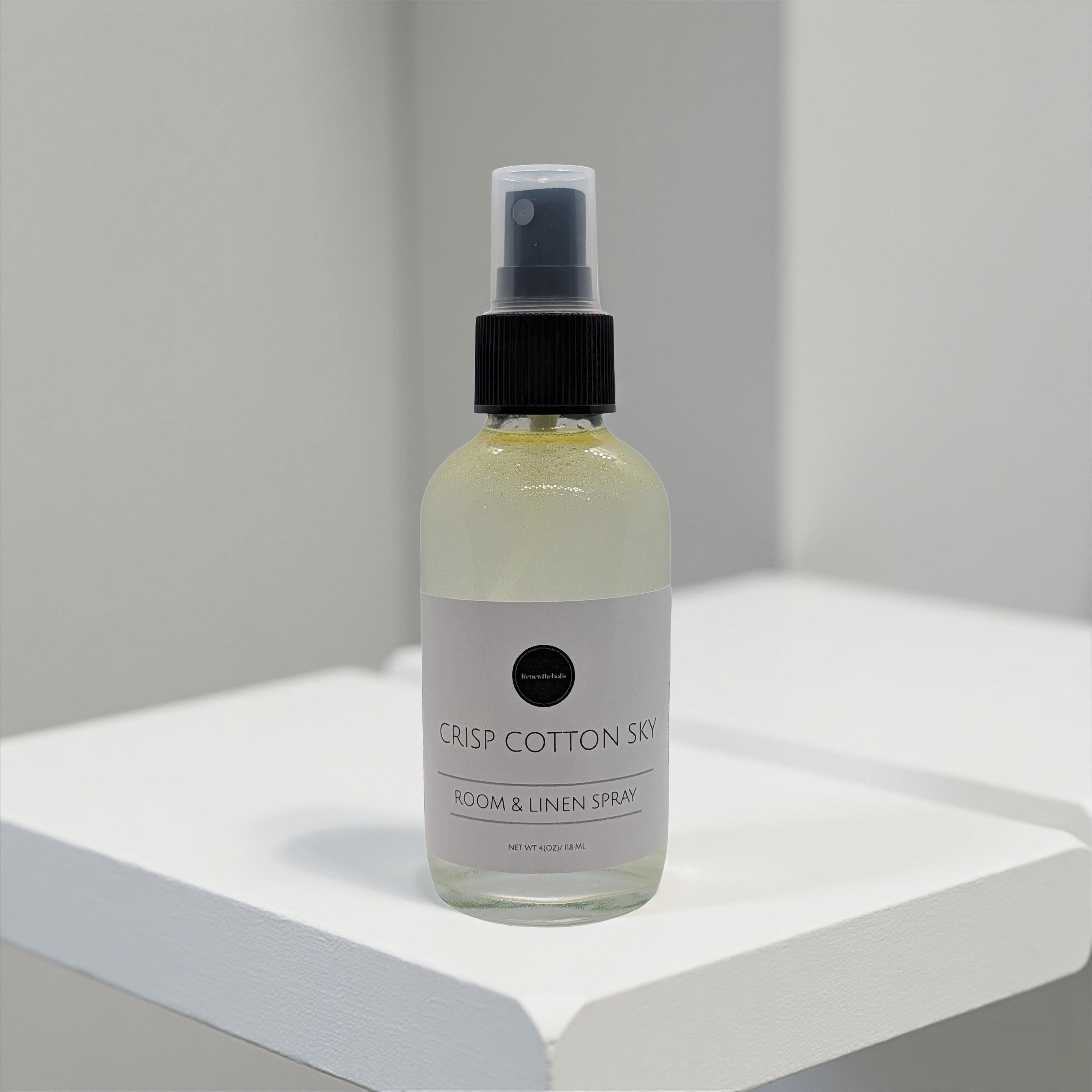 Signature Room & Linen Spray | Designer Inspired Scents | 4oz Glass Bottle Home Fragrance Mist | High Society, Social Hour, Crisp Cotton