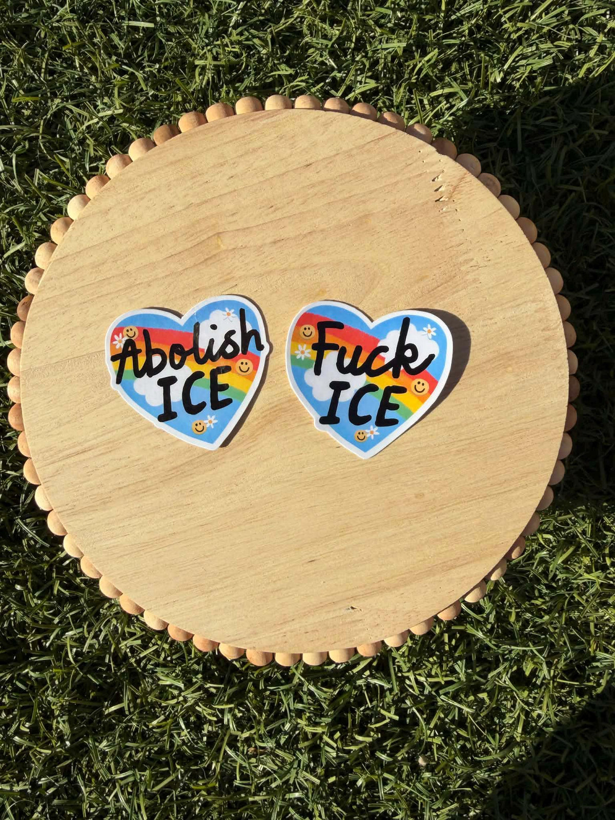 Abolish ICE Sticker / Fuck ICE Sticker – Political Protest Vinyl Decal, Activist Laptop Sticker