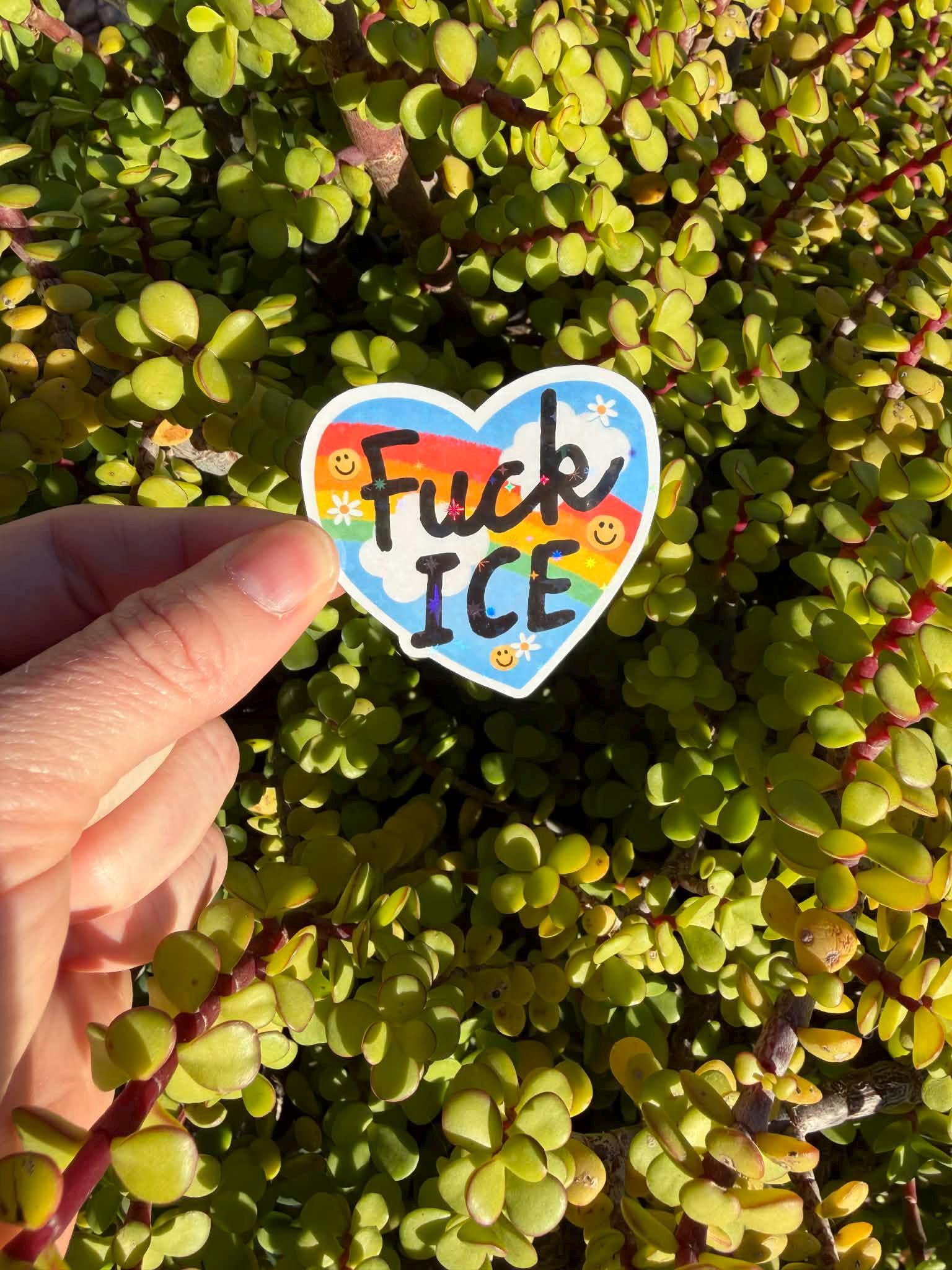 Abolish ICE Sticker / Fuck ICE Sticker – Political Protest Vinyl Decal, Activist Laptop Sticker