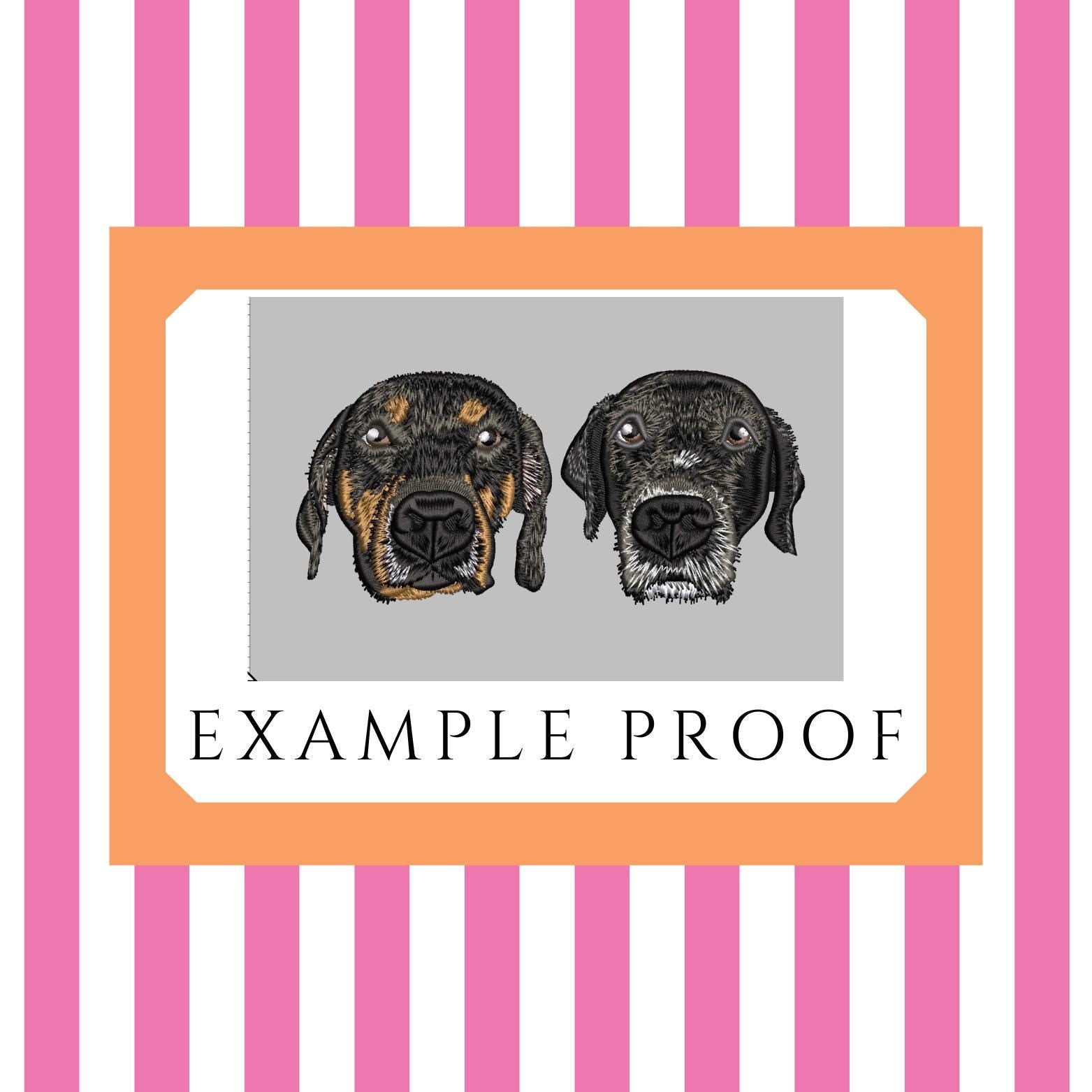 Custom Embroidered Pet Portrait Bag – Dog Walking Fanny Pack - NO AI