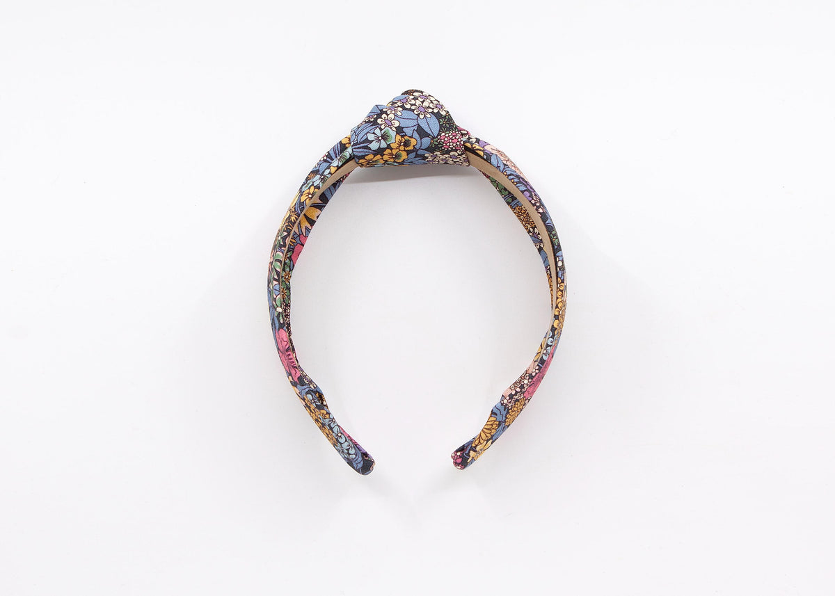 Floral Liberty of London Ciara Headband: Knotted Alice Band for Women, Girls