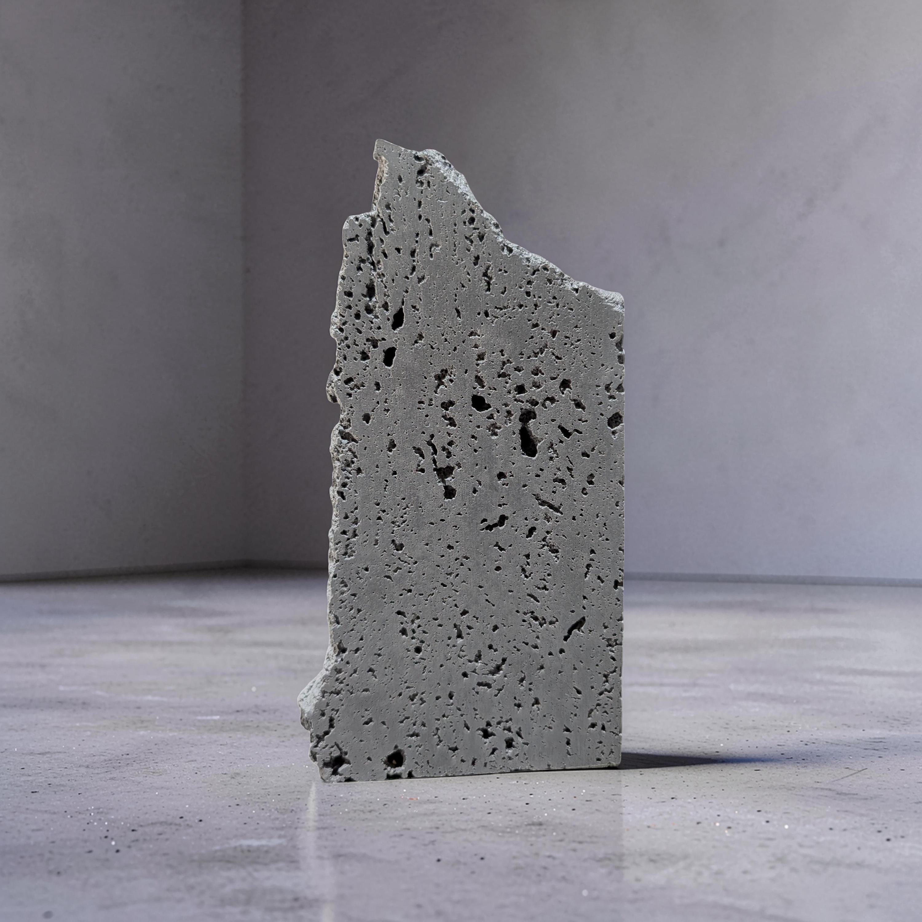 Textured Concrete Photography Prop | Stone Fragment Styling Block | Industrial Product Photography Backdrop | Brutalist Decor Slab Display