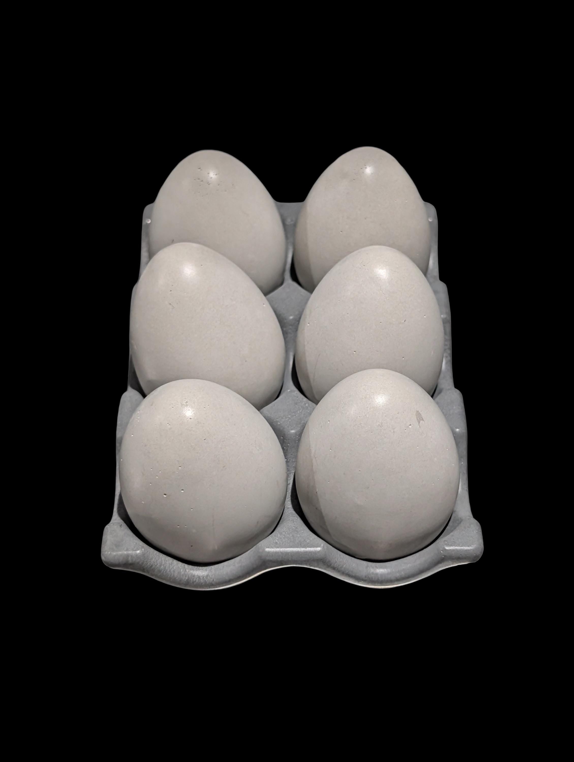 Minimalist Concrete Eggs - Modern Farmhouse Spring Decor - Industrial Egg Photography Props - Neutral Concrete Home Decor