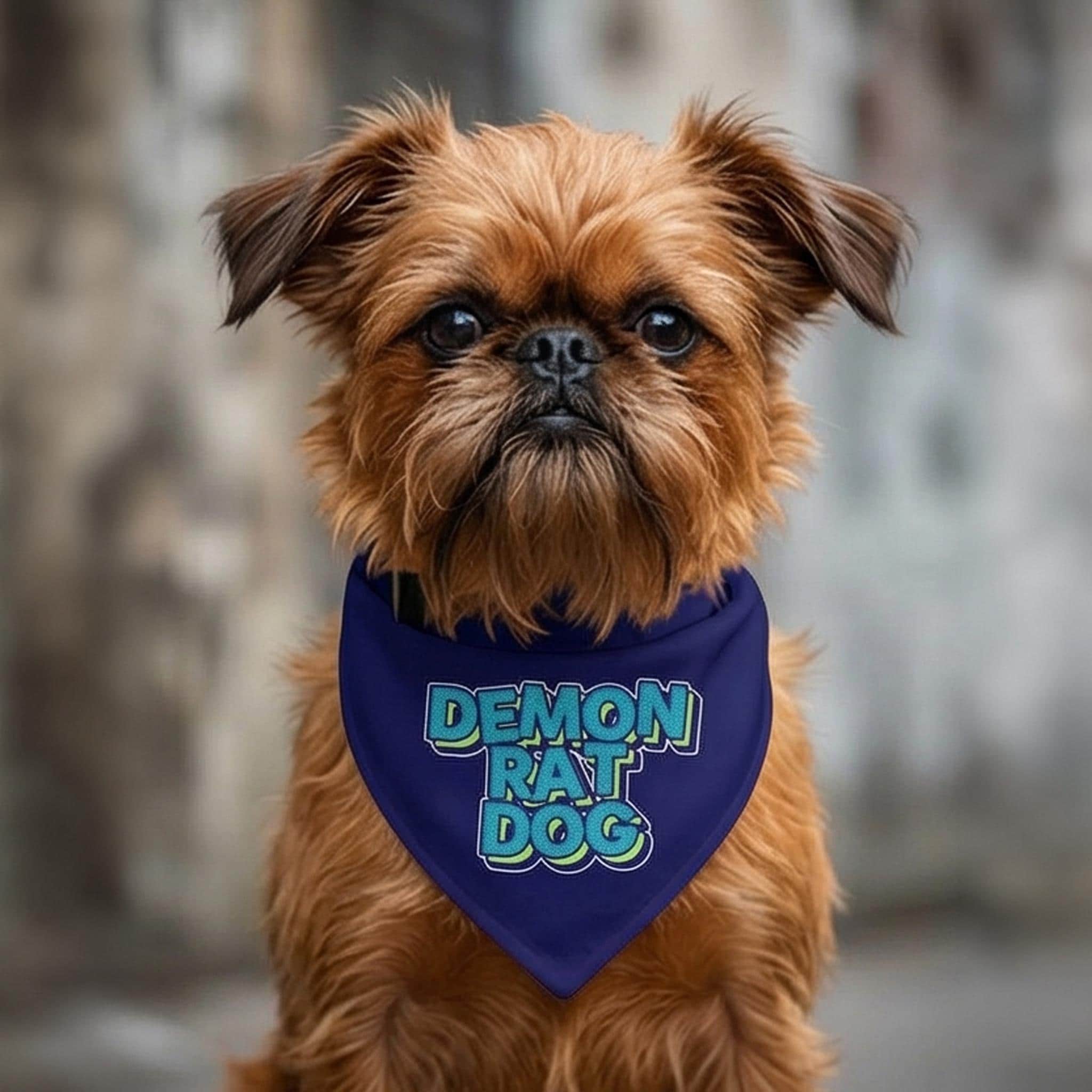 Demonrat Political Dog Bandana for Progressive Pups, Funny Liberal Pet Scarf, Anti Trump Dog Mom Gift | Retro Puppy