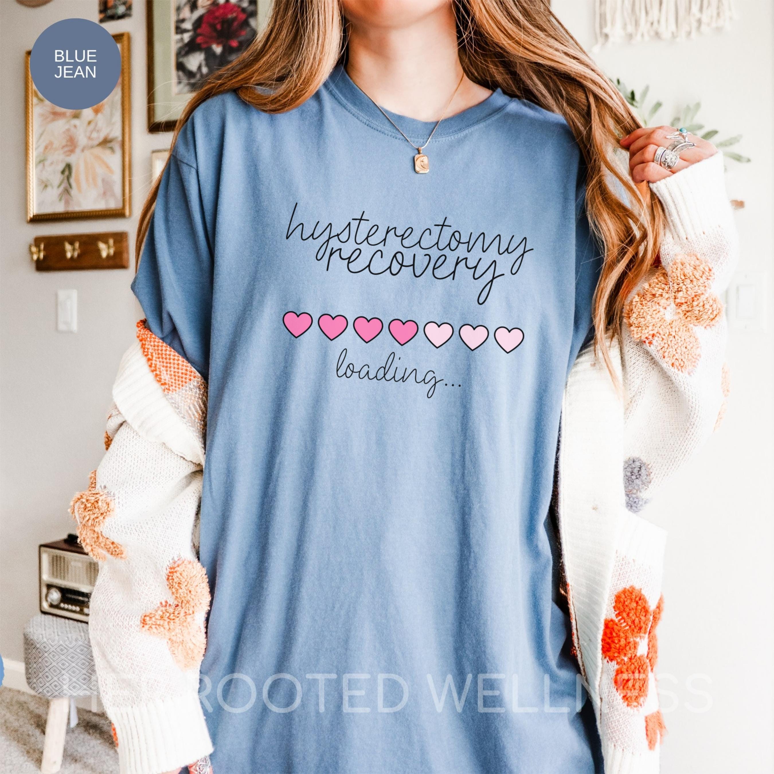 Hysterectomy Recovery Loading Shirt | Comfort Colors Uterus Removal Surgery T-shirt | Post Op Hysto Tee | Supportive Care Package Gift