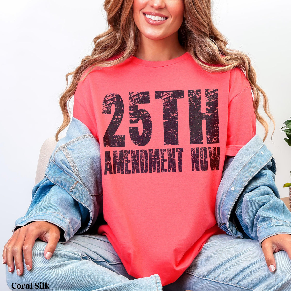 25th Amendment Now T-Shirt, Anti Trump We Had Enough Political Protest Tee, Distressed Activist Statement Shirt, War Criminal Voter Gift