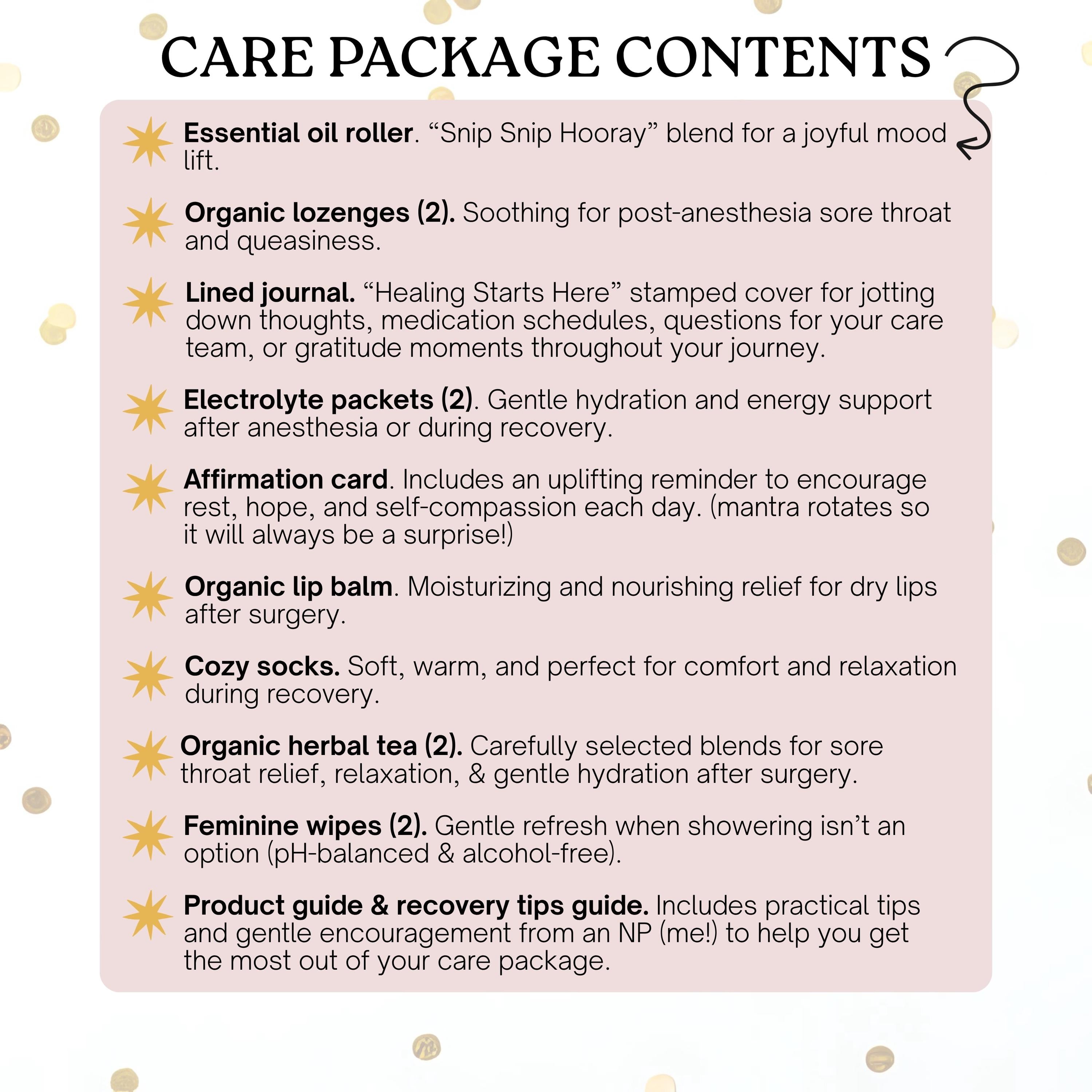 Hysterectomy Care Package Gift | Post Surgery Recovery Box for Women | Comfort Get Well Soon Basket for Uterus Removal, Hysto Self Care Pack