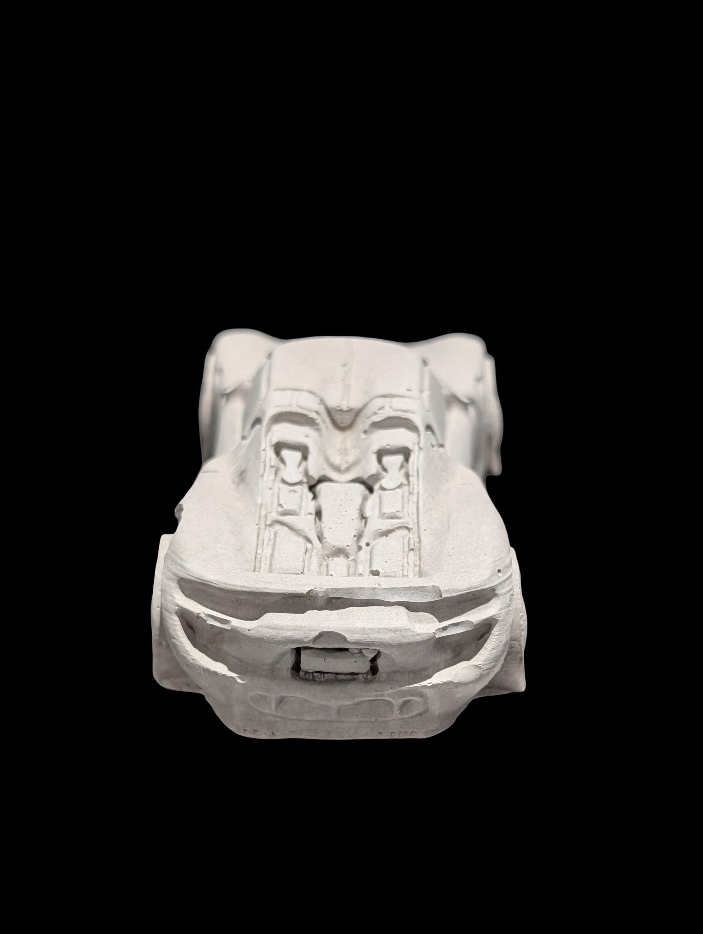 Concrete Car Sculpture for Painting | DIY Race Car Craft for Kids | Minimalist Brutalist Home Decor | Kids Birthday Party Favors | Paintable