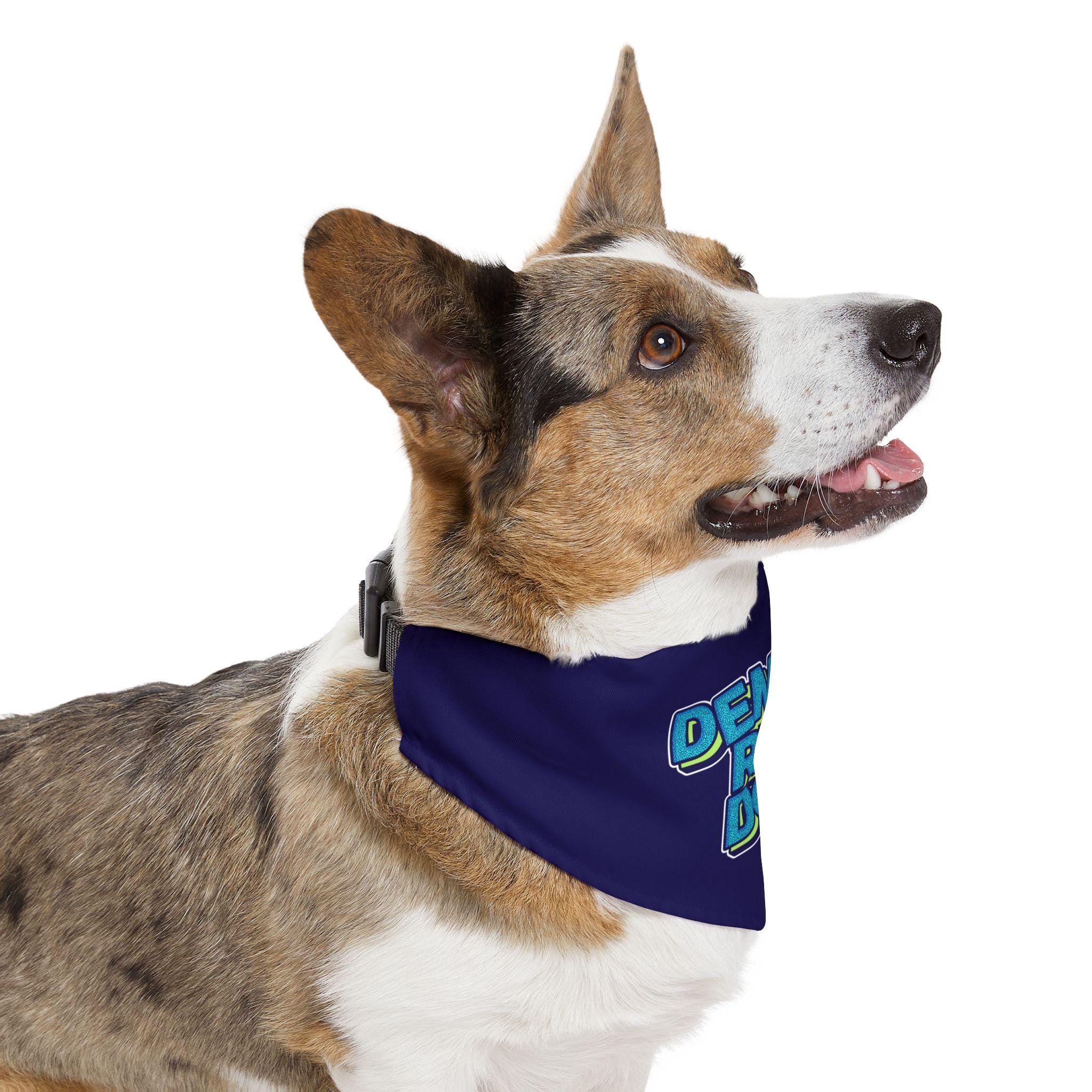 Demonrat Political Dog Bandana for Progressive Pups, Funny Liberal Pet Scarf, Anti Trump Dog Mom Gift | Retro Puppy