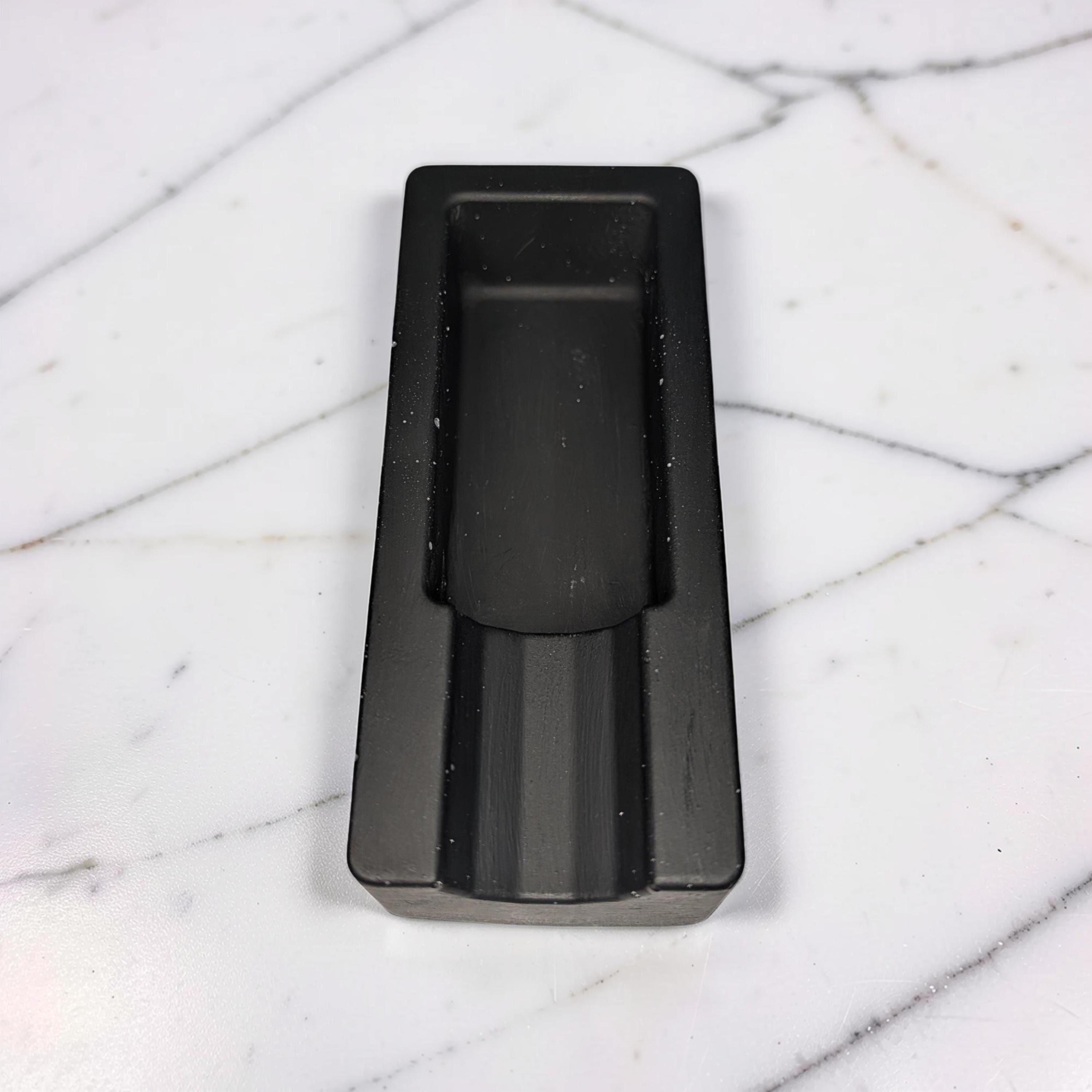 Rectangular Concrete Cigar Ashtray | Grey Cement Cigar Rest | Modern Industrial Outdoor Ashtray | Heavy Duty Smoking Gift | Patio Decor