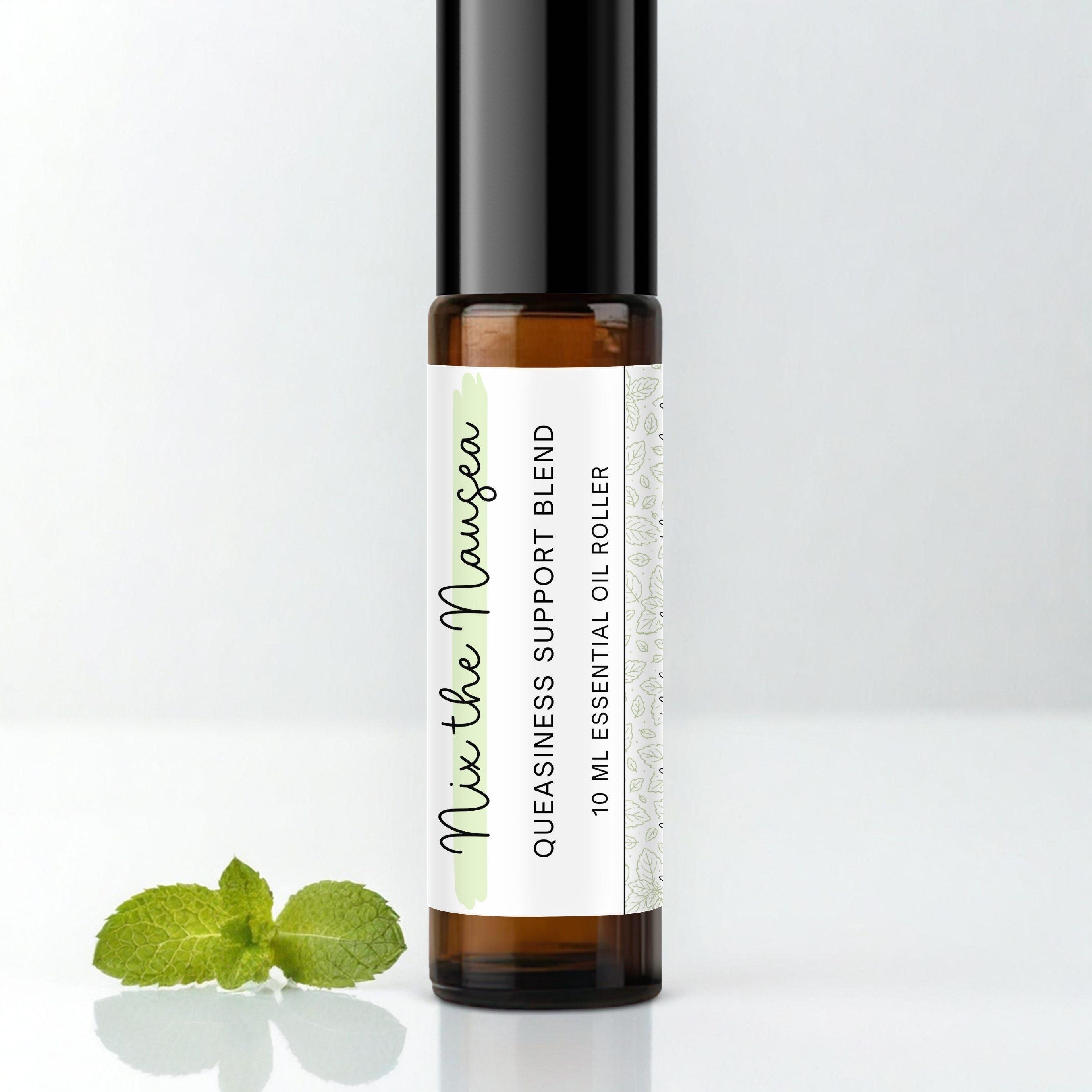 Nix The Nausea Essential Oil Roller | Queasiness Post Hysterectomy Aromatherapy Blend | Hysto Surgery Recovery Gift | No Uterus Care Package