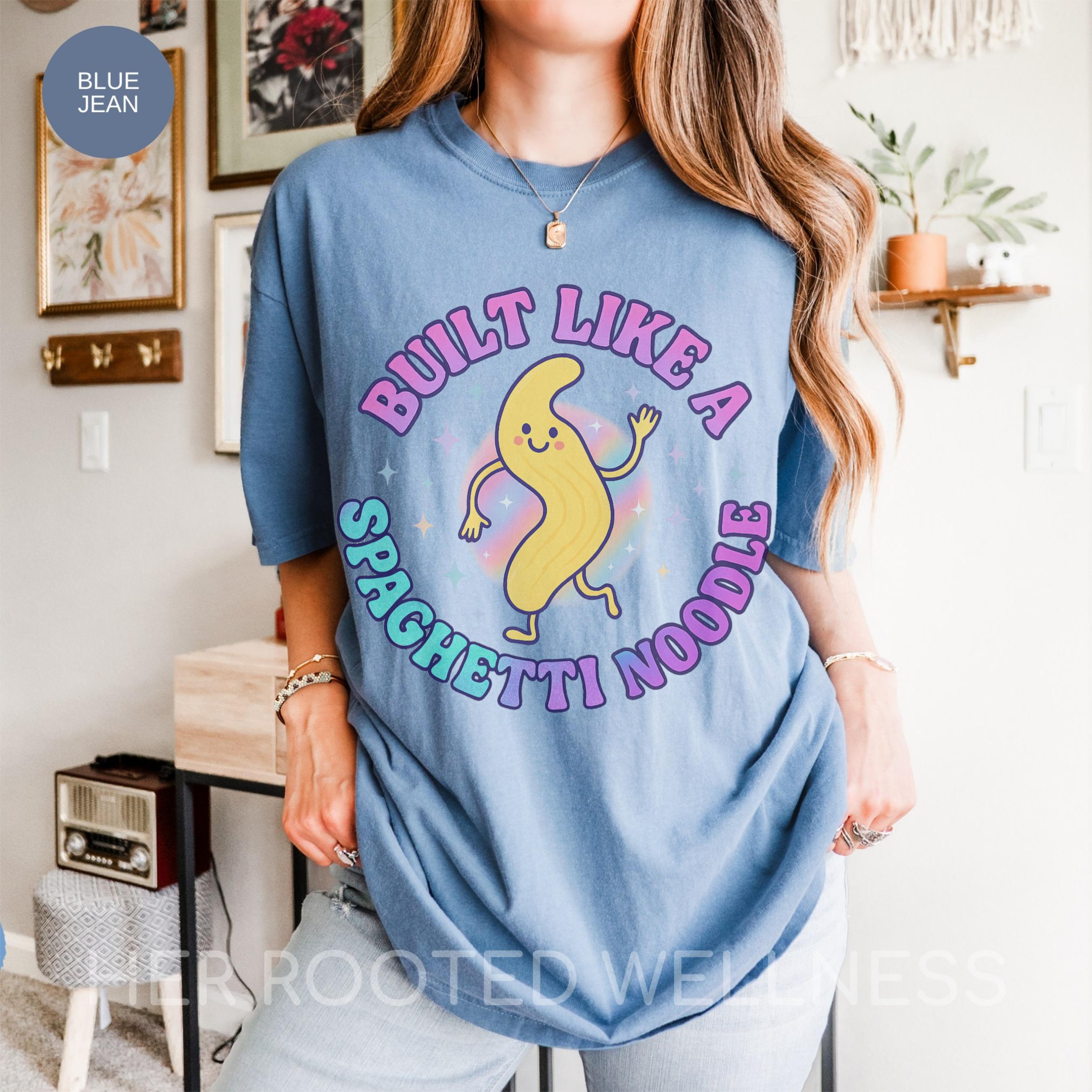 Funny EDS Shirt | Built Like a Spaghetti Noodle Tshirt | Ehlers Danlos Syndrome Tee, Hypermobile Humor Spoonie Apparel, Chronic Illness Gift