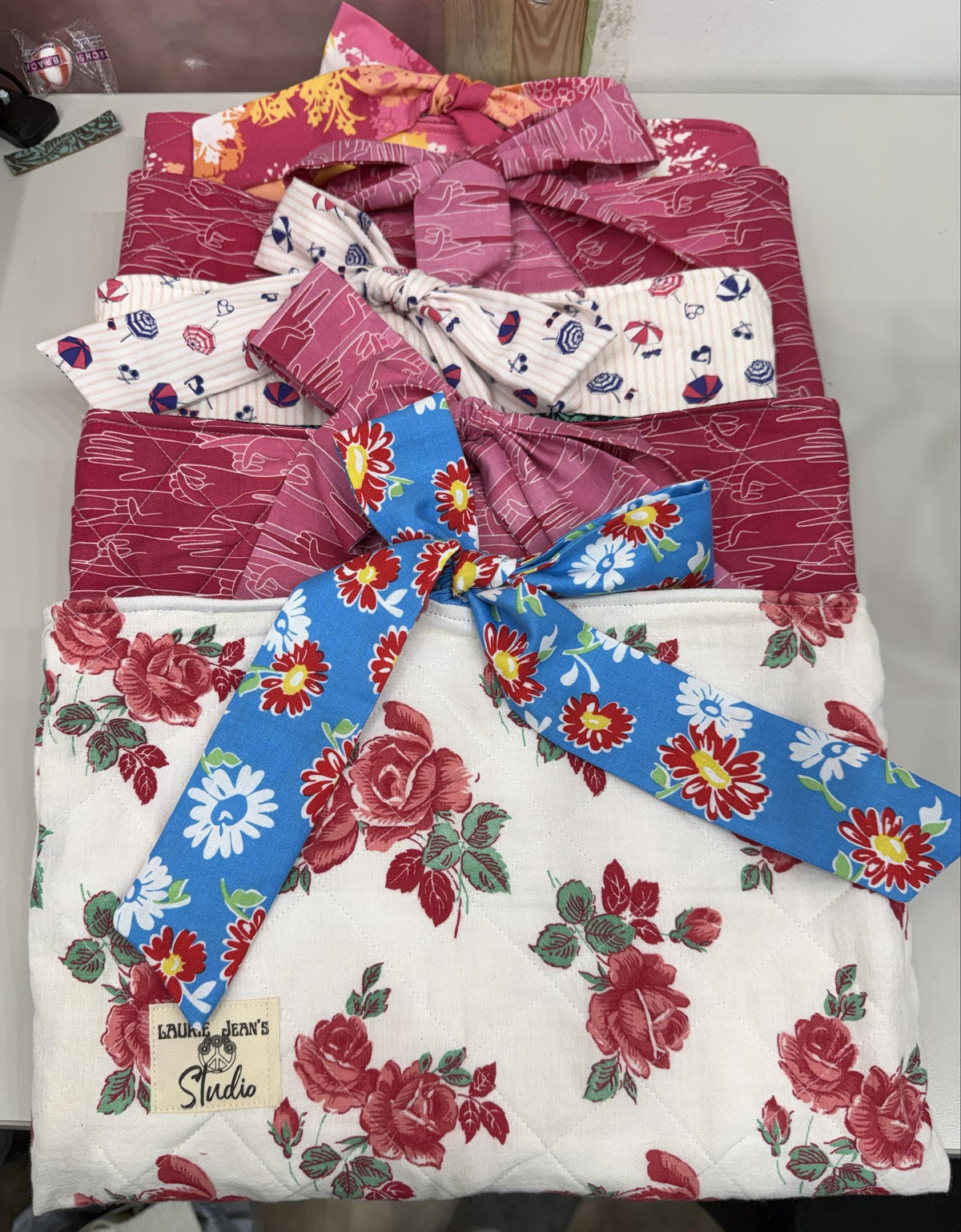 Quilted Book or Tablet Covers - Repurposed