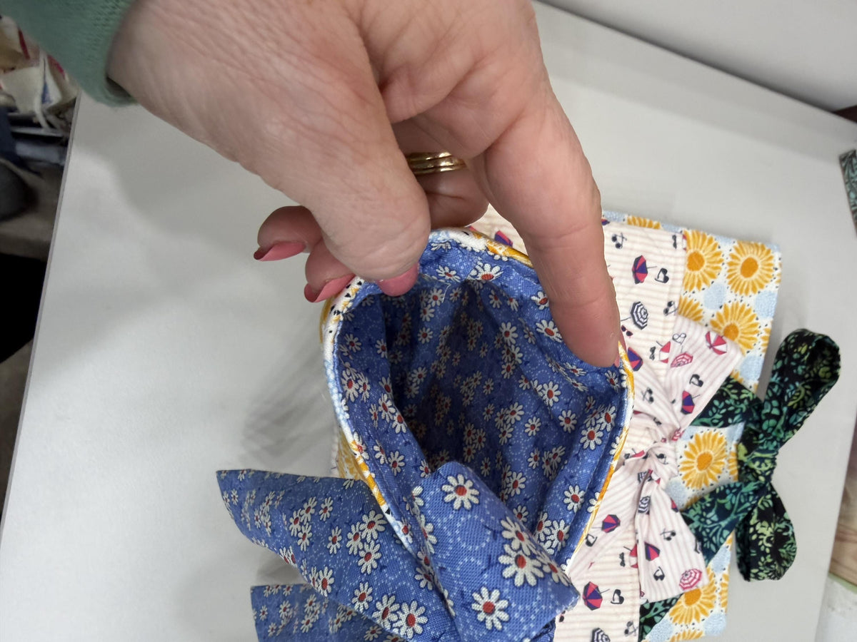 Quilted Book or Tablet Covers - Repurposed