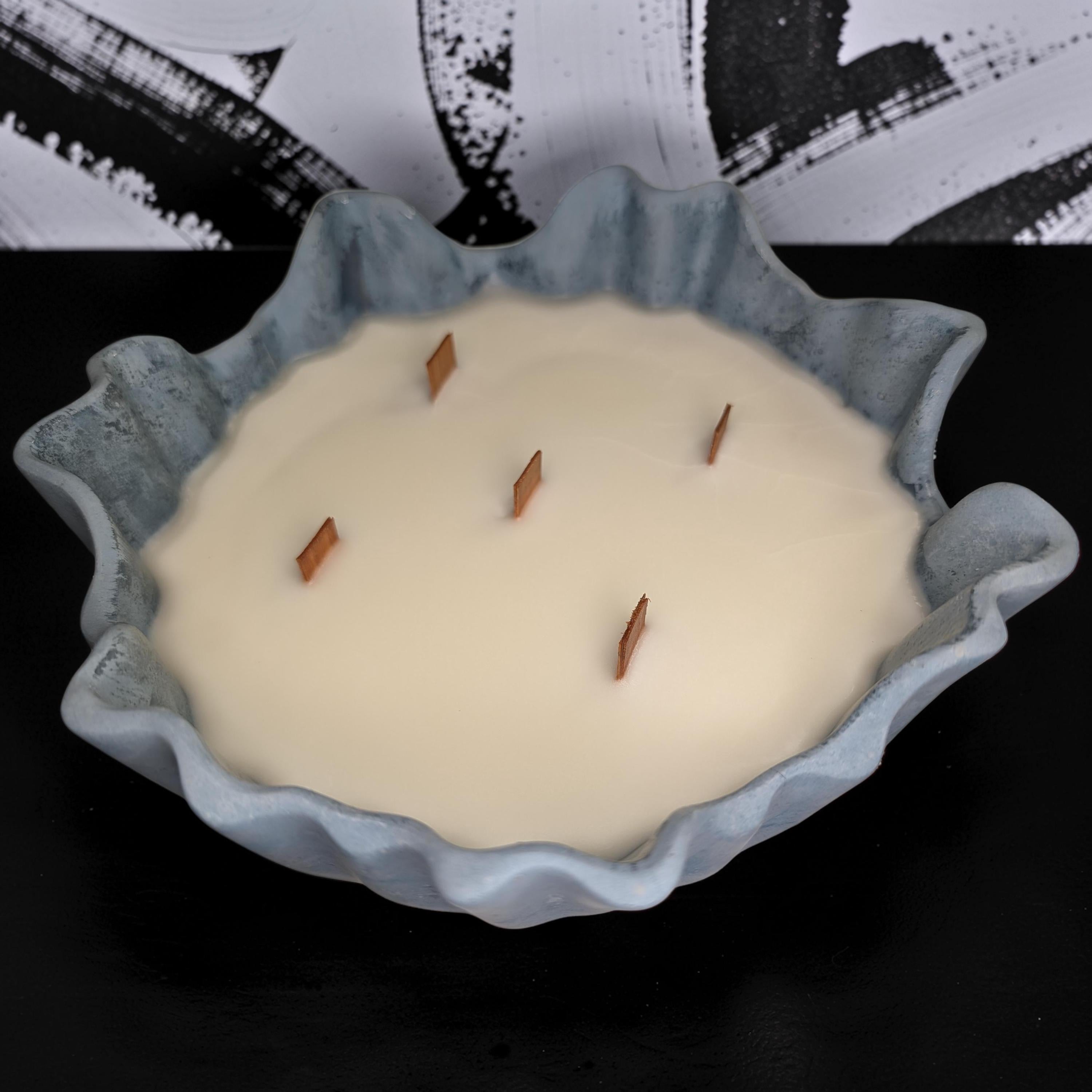 Luxury 5-Wick Concrete Candle Bowl – Chanel No. 5 Inspired Scent